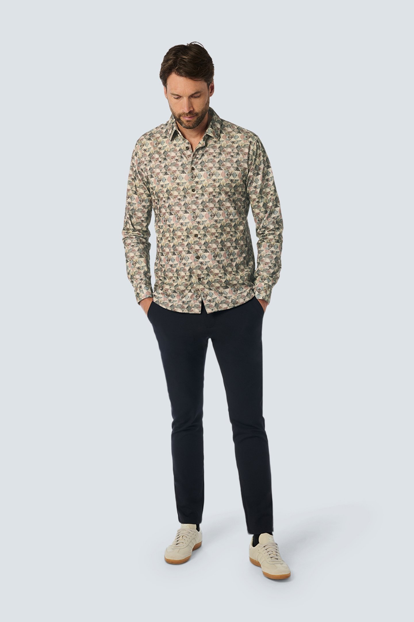 SHIRT ALLOVER PRINTED CORDUROY SMOKE 3