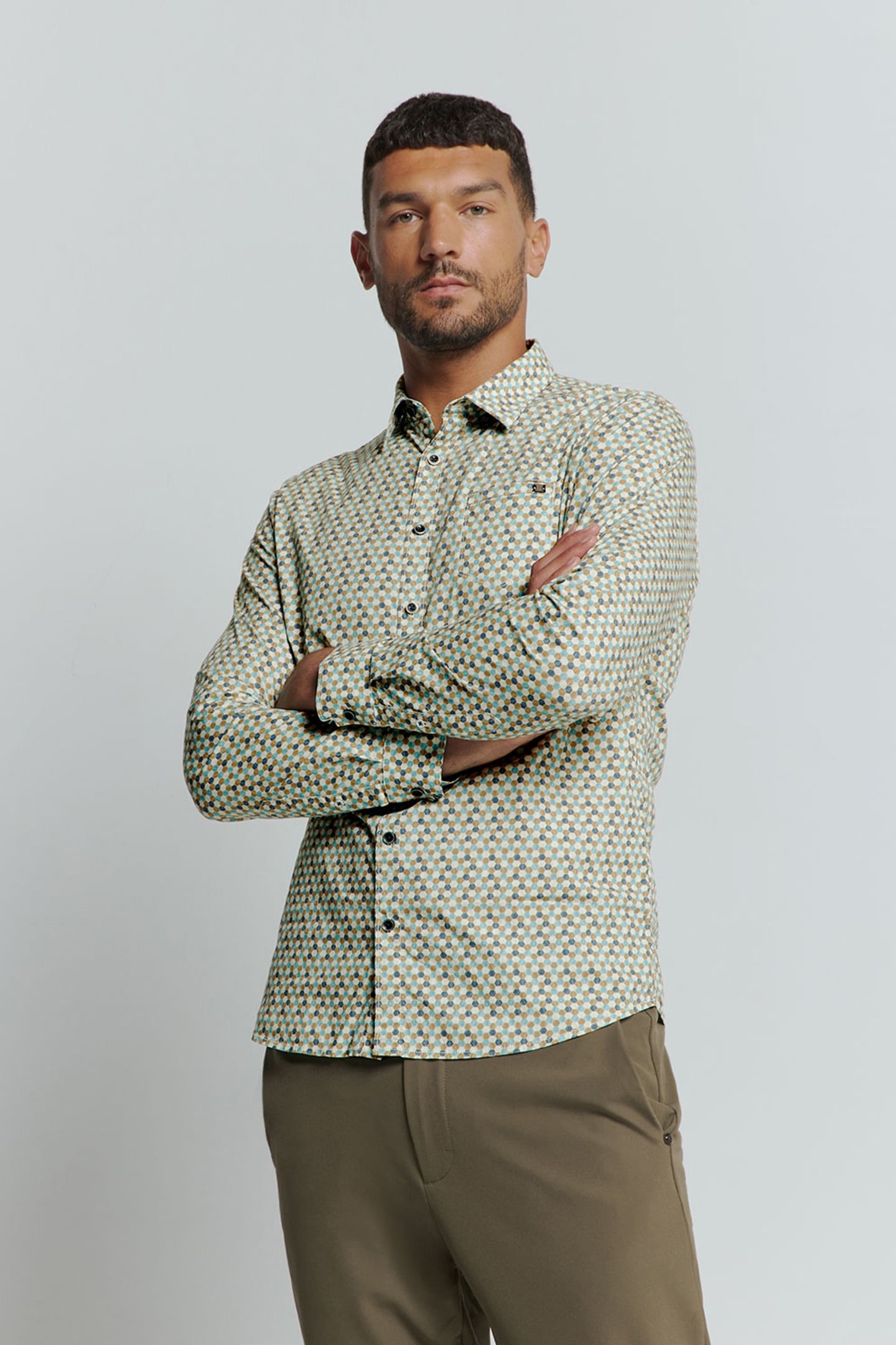 SHIRT STRETCH ALLOVER PRINTED CLOUD 1