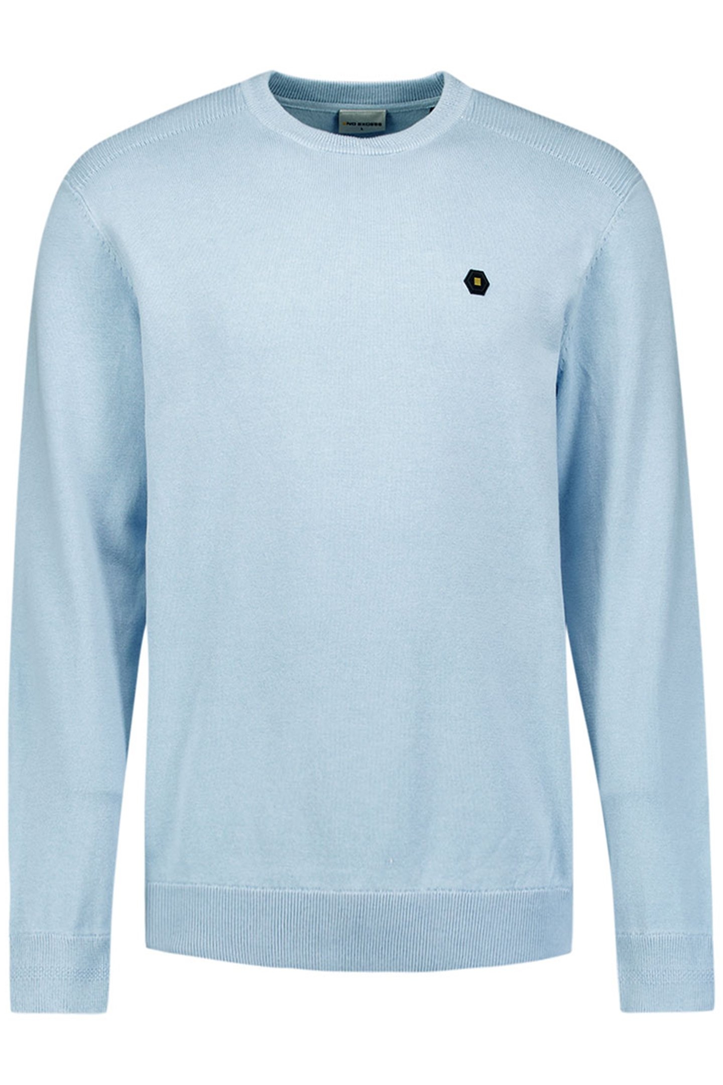 PULLOVER CREWNECK SOLID KNIT DUSTY BLUE 1
