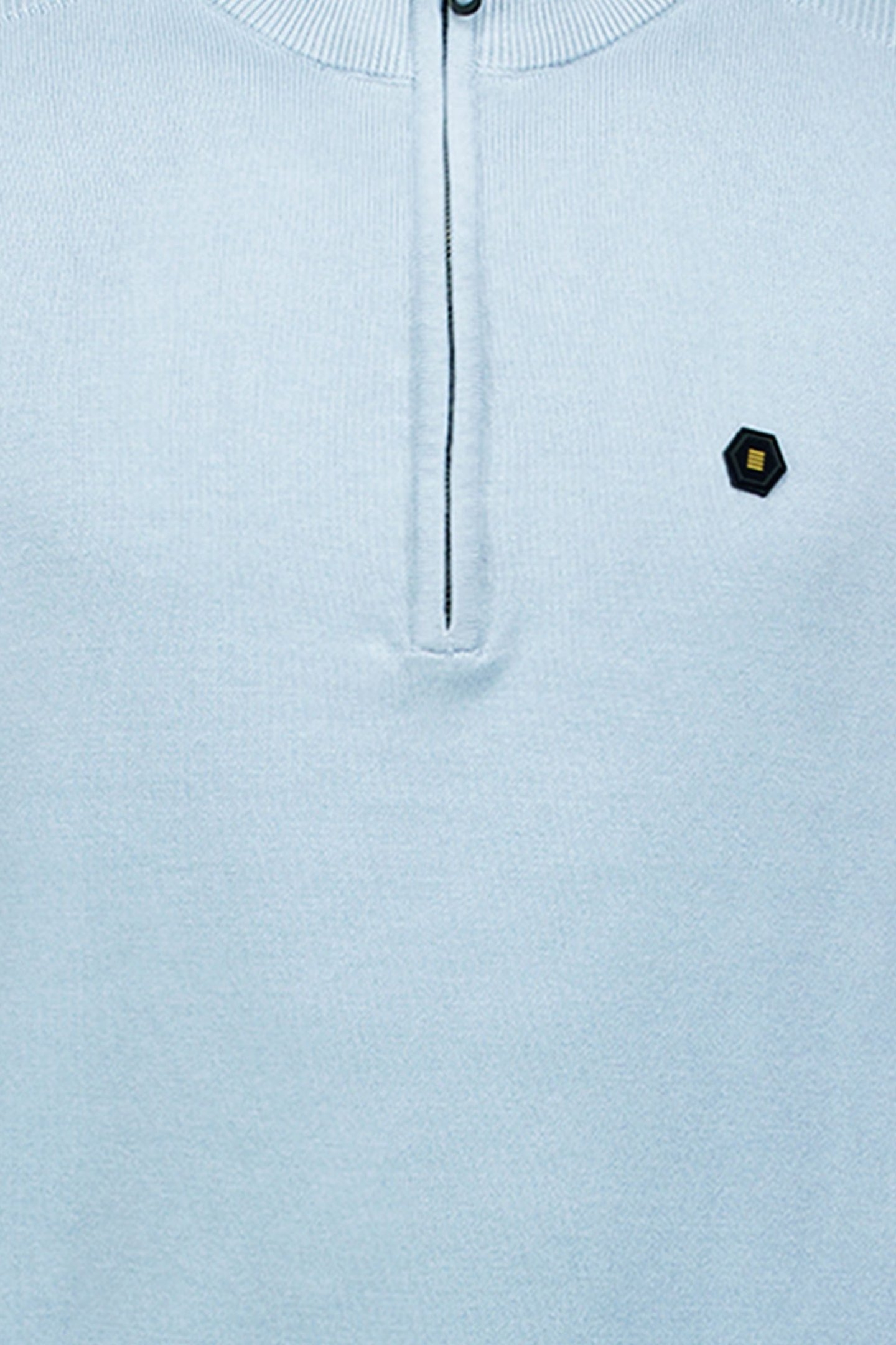 PULLOVER HALF ZIPPER SOLID KNIT DUSTY BLUE 3