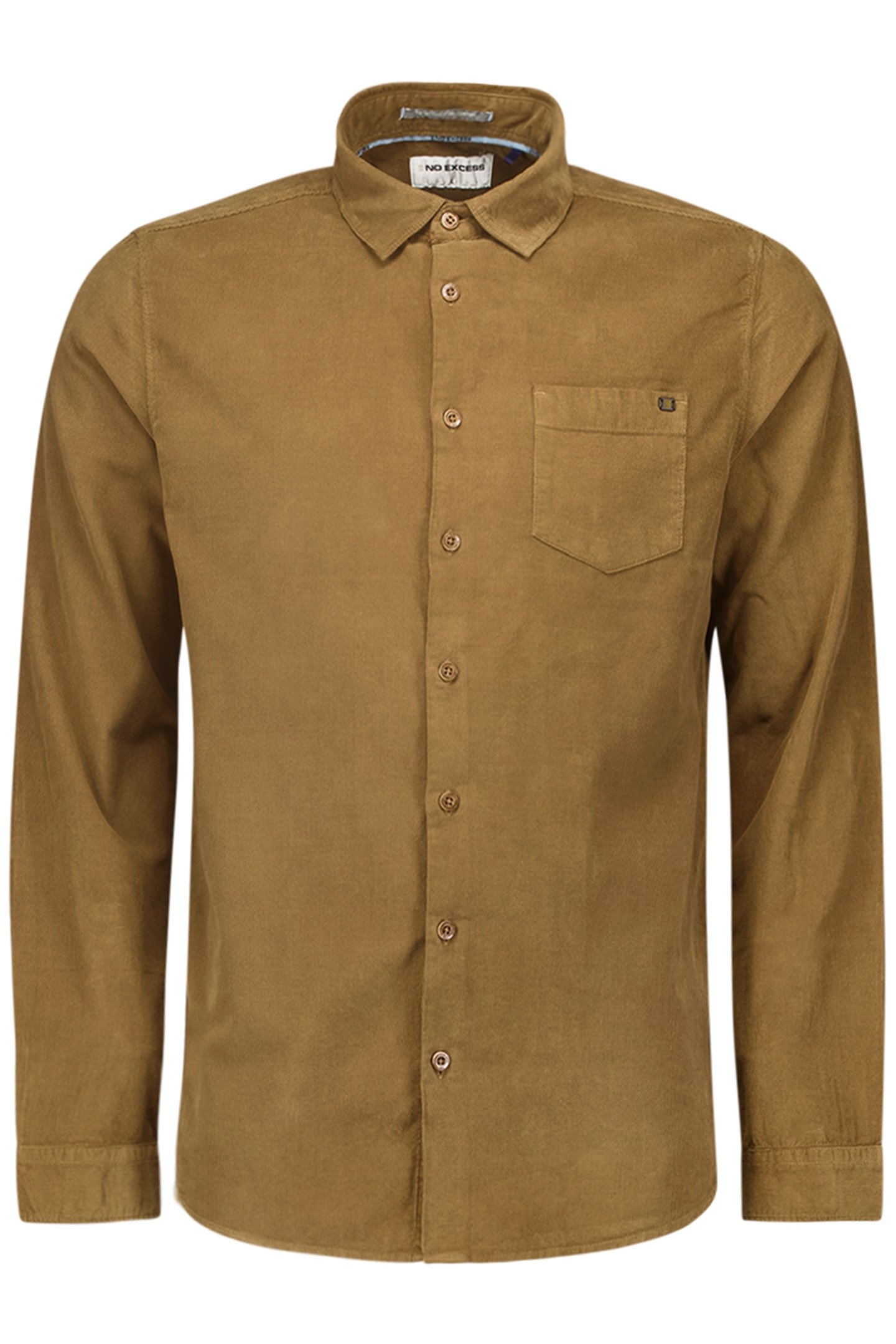 SHIRT CORDUROY SOLID TAUPE 1