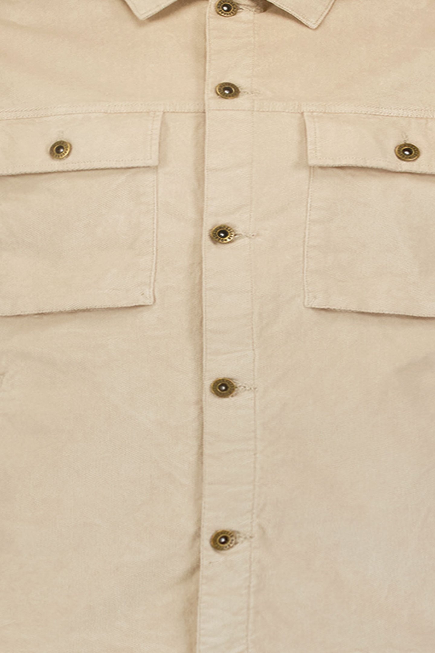 OVERSHIRT BUTTON CLOSURE FINE CORDUROY STRETCH CEMENT 3