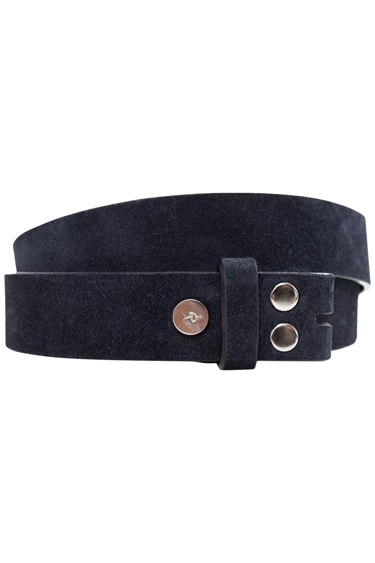 AMOR - NAVY VELVET LEATHER BELT BODY 2