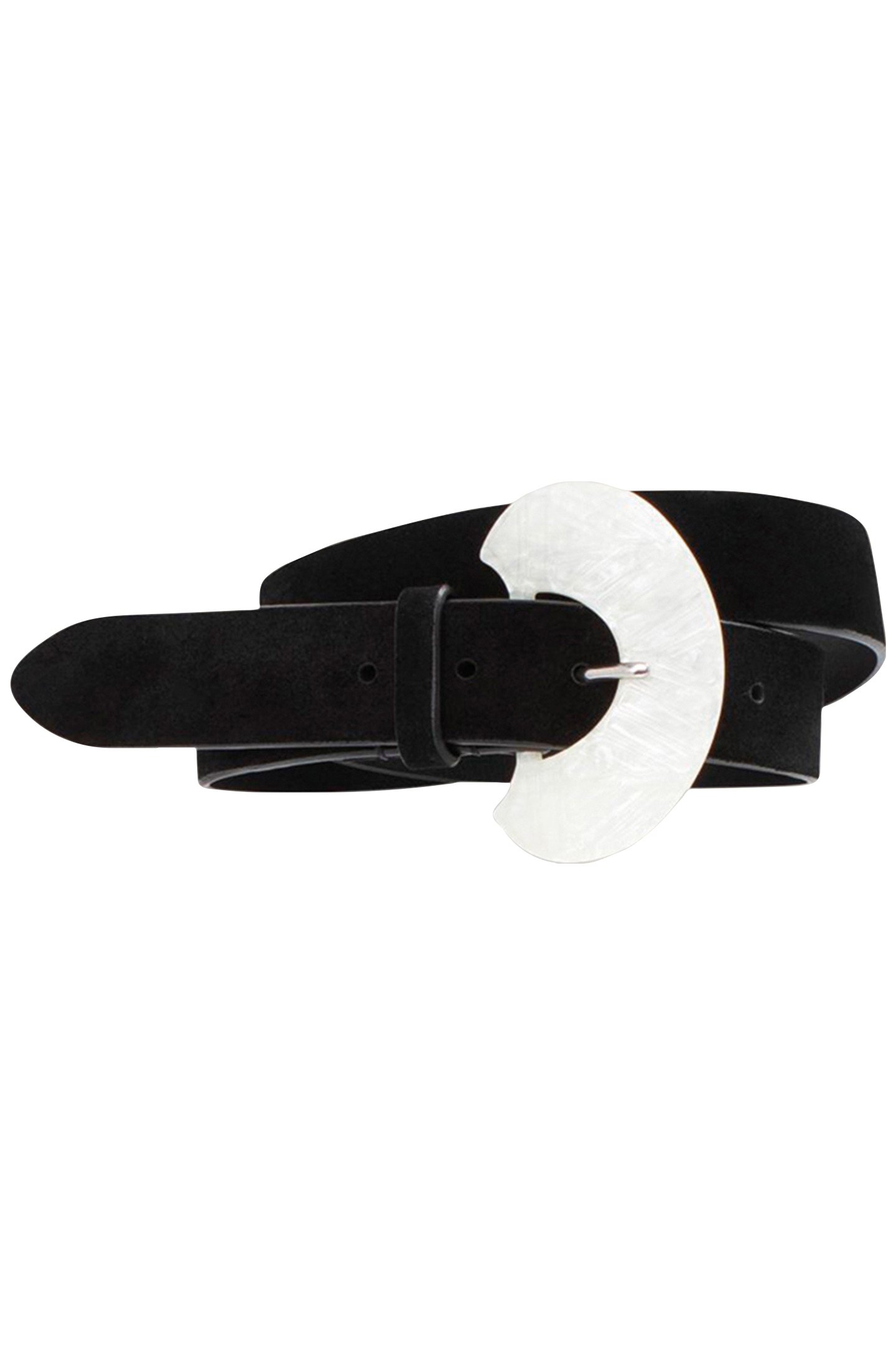 APIS - BLACK SUEDE LEATHER BELT 1