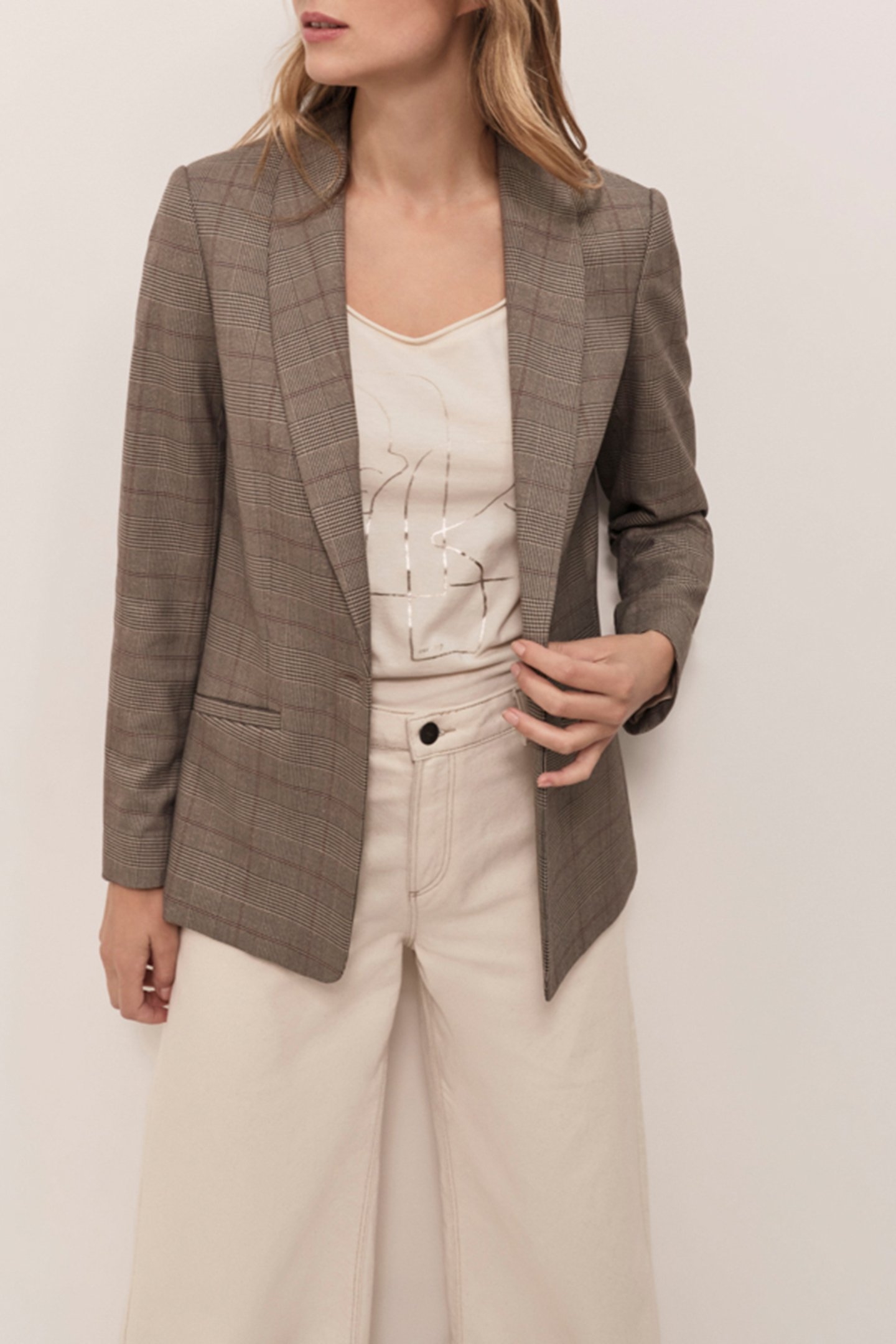 VOICE - PLATINUM SUIT JACKET WITH PRINCE OF WALES CHECK PATT 1