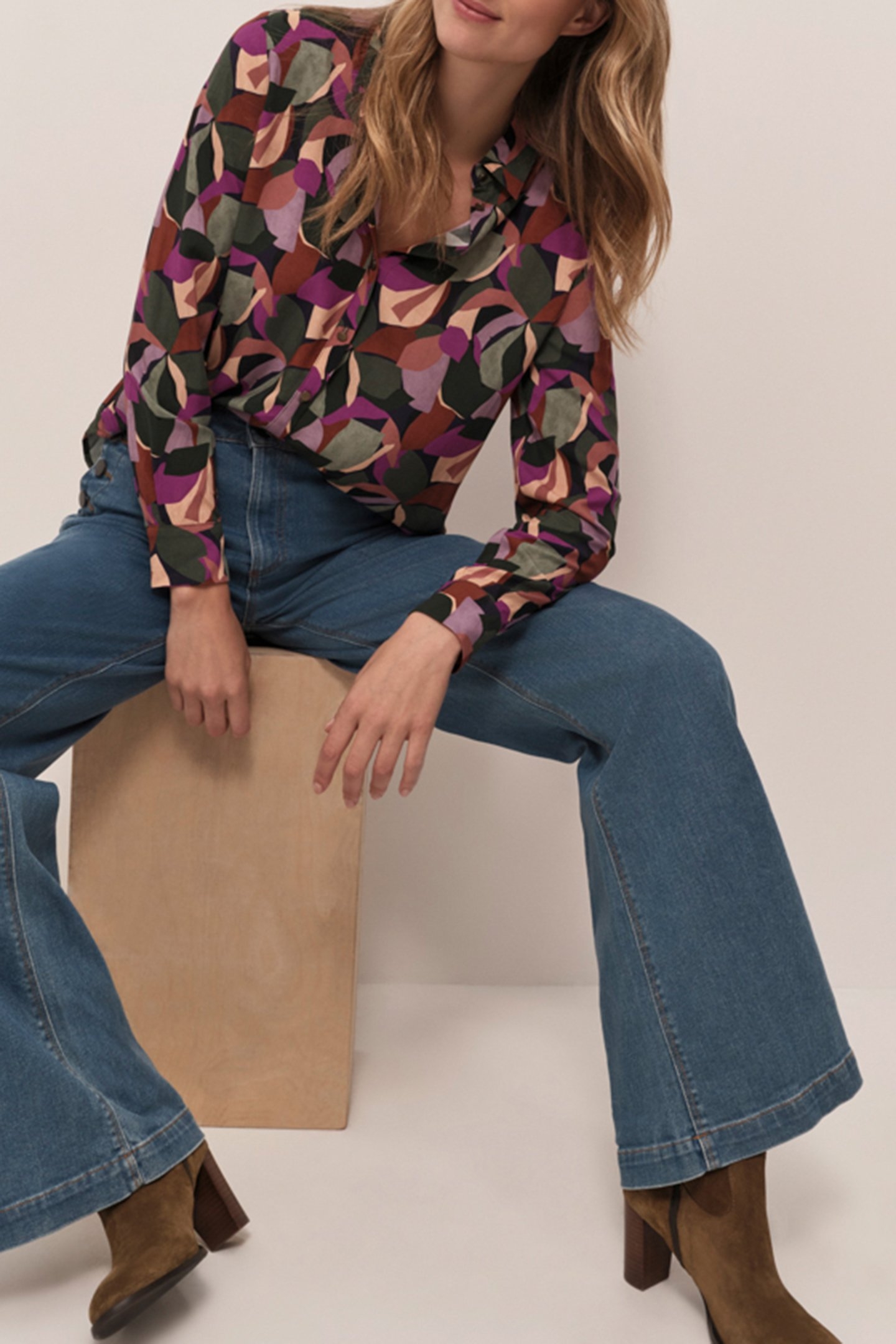 CLARA - SYCAMORE SHIRT WITH ARTY PRINT COLOR 4