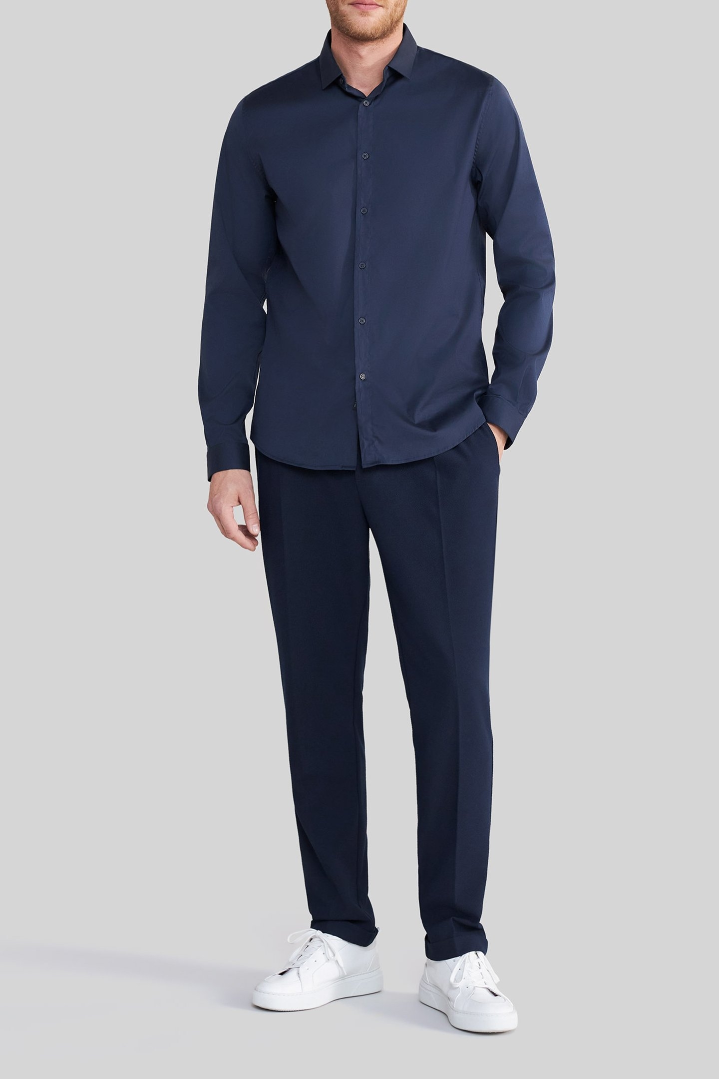 NAVY SEERSUCKER JOGGERS 3