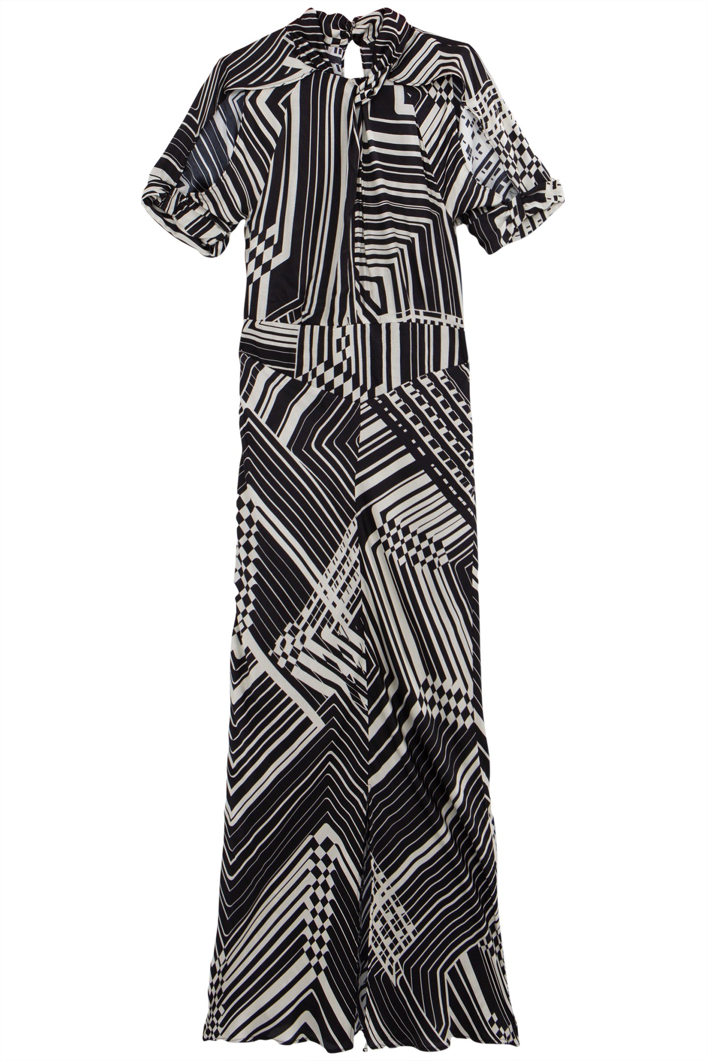 PURE EDITION-BLACK ART DECO LONG DRESS 3