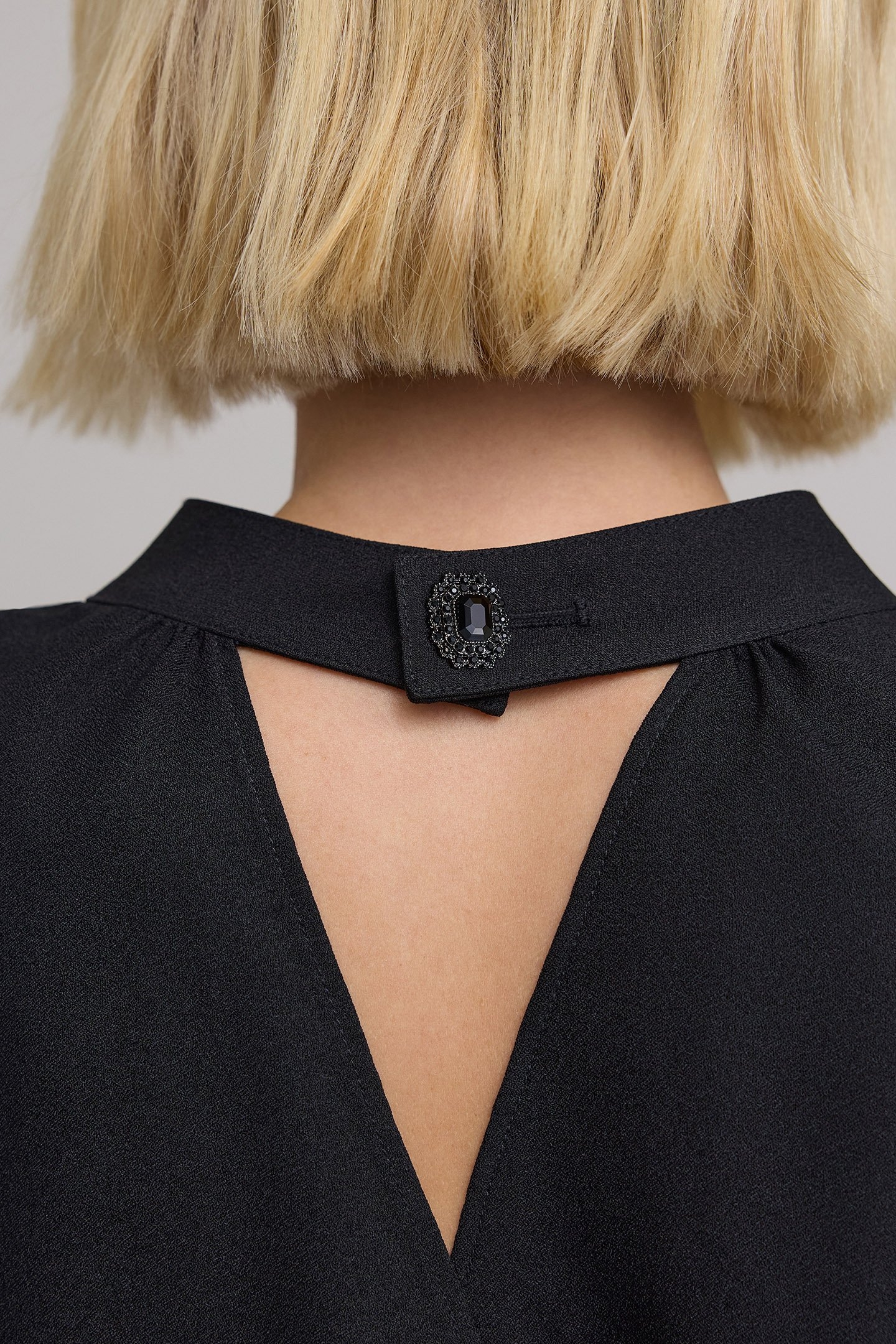 BLACK BUTTON-AND-JEWEL STAR JUMPSUIT 8