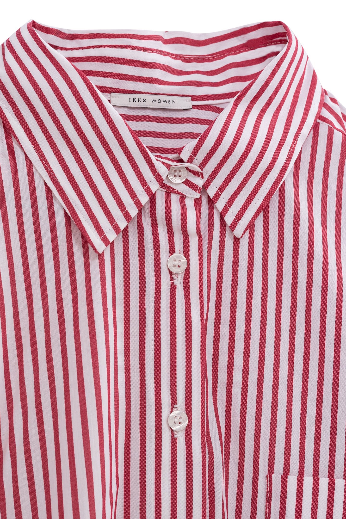 WHITE SHIRT WITH RED STRIPES 2