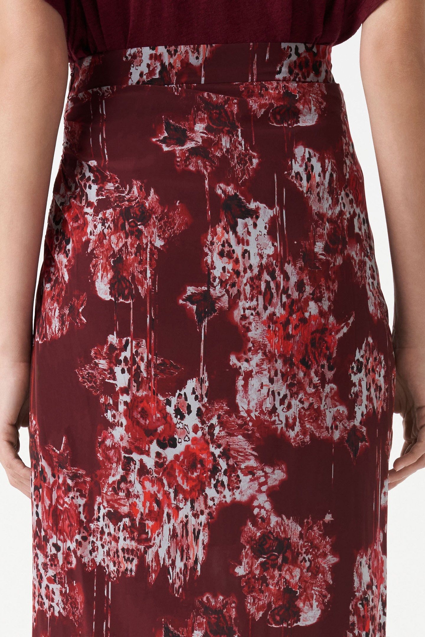 ALISE SKIRT MULTICO BURGUNDY 5