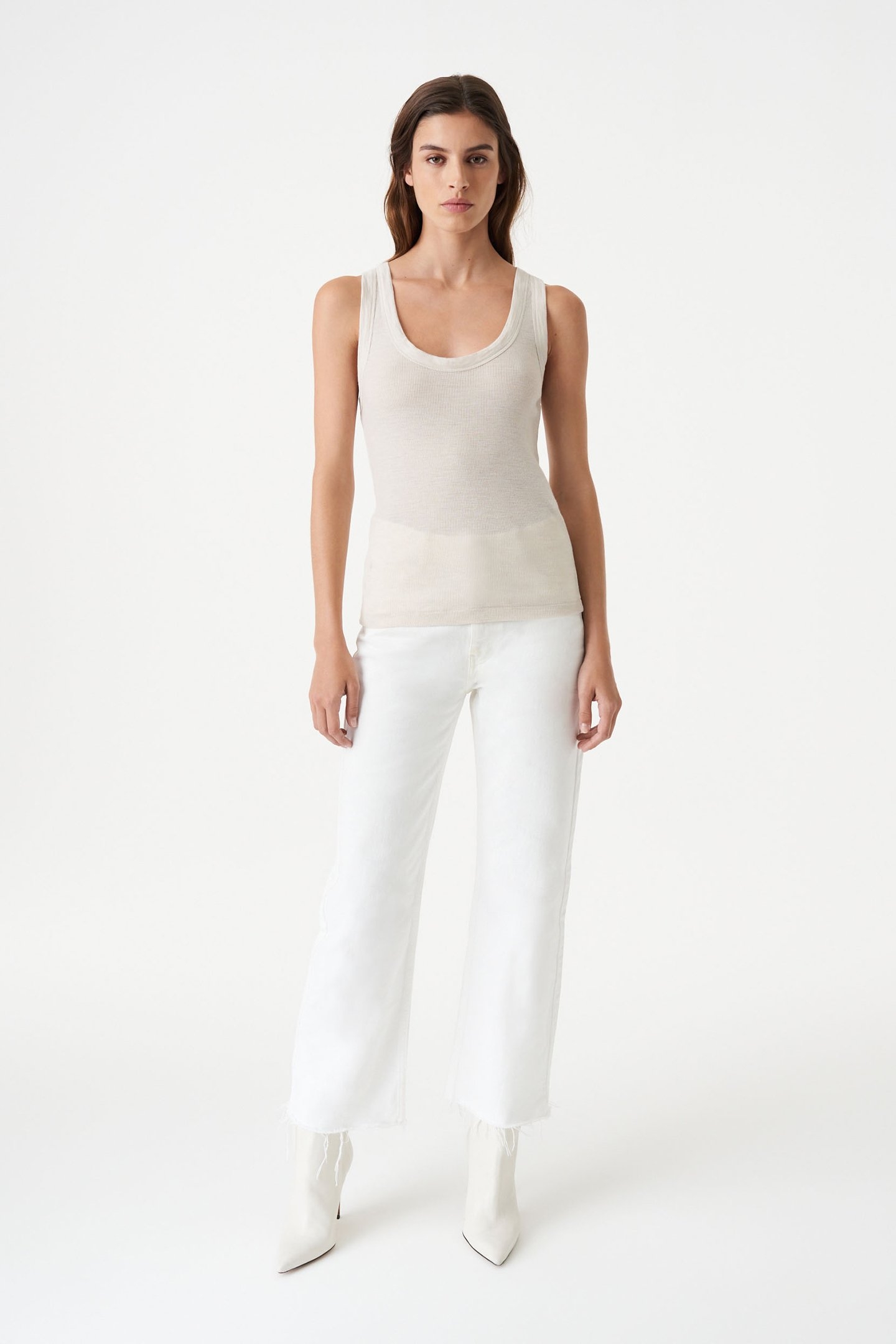 JOSEFA TANK TOP CLEAR BEIGE 2