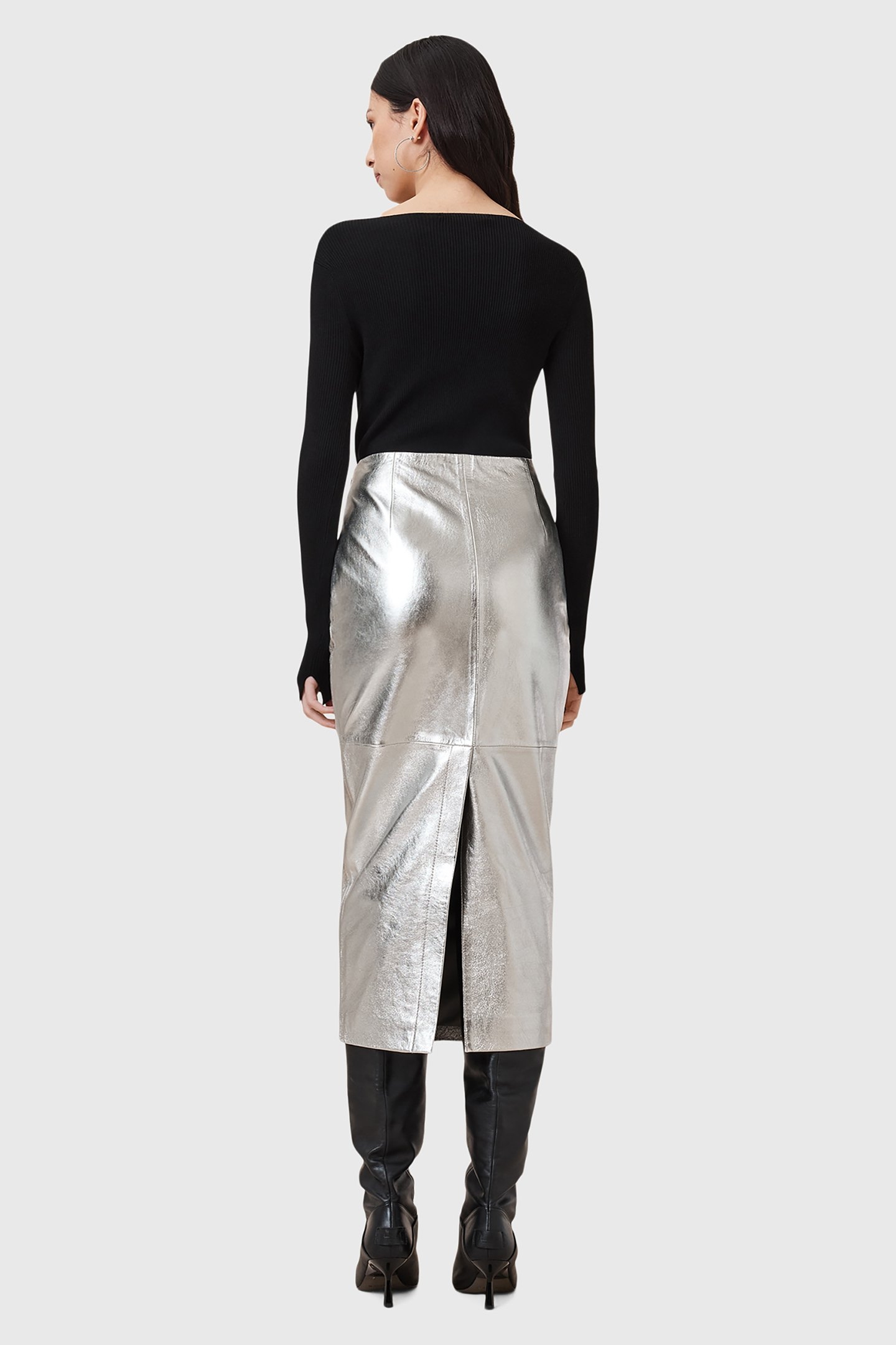 RENAI PENCIL SKIRT SILVER 4