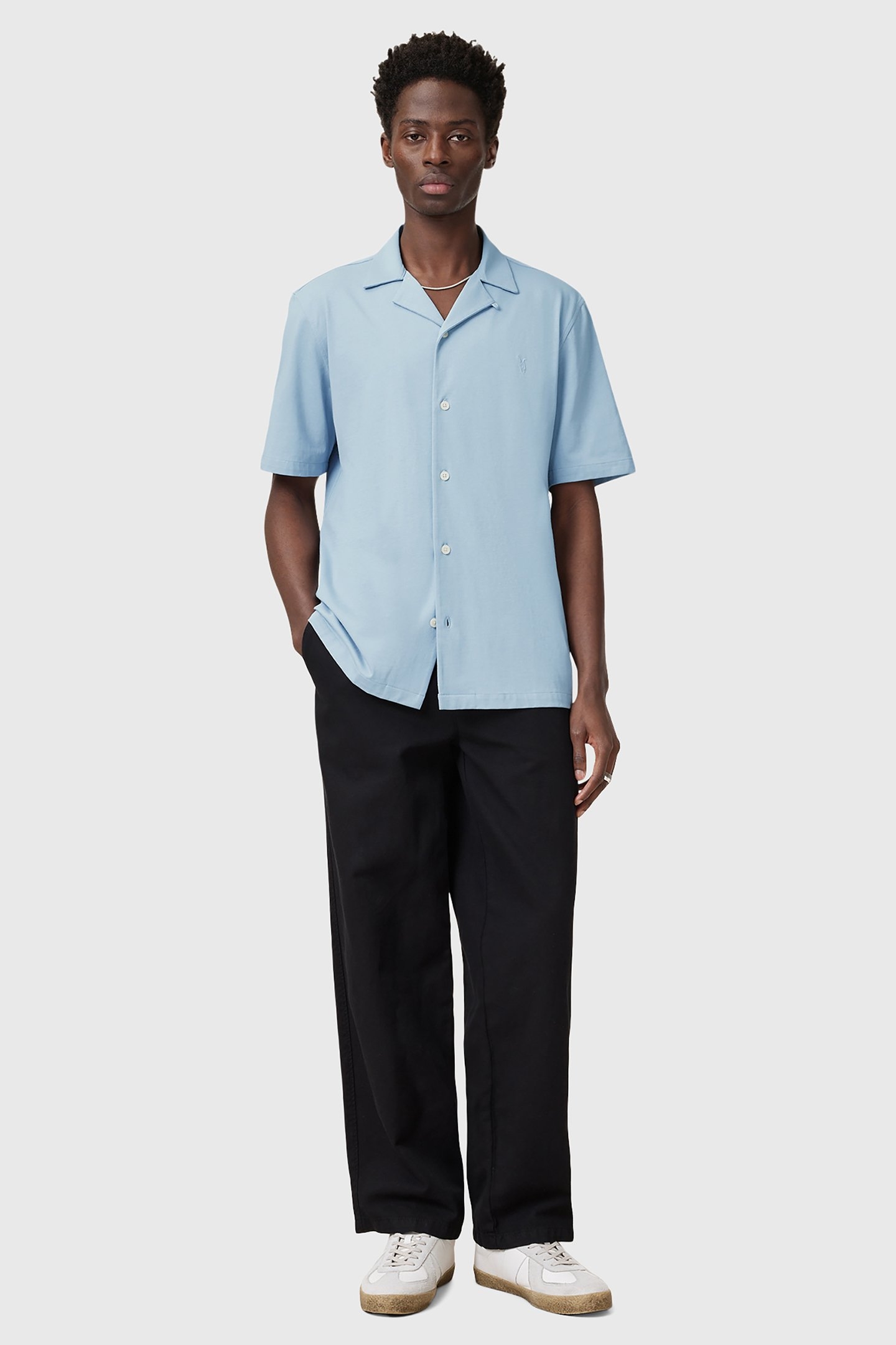 HUDSON SS SHIRT STATIC BLUE 3