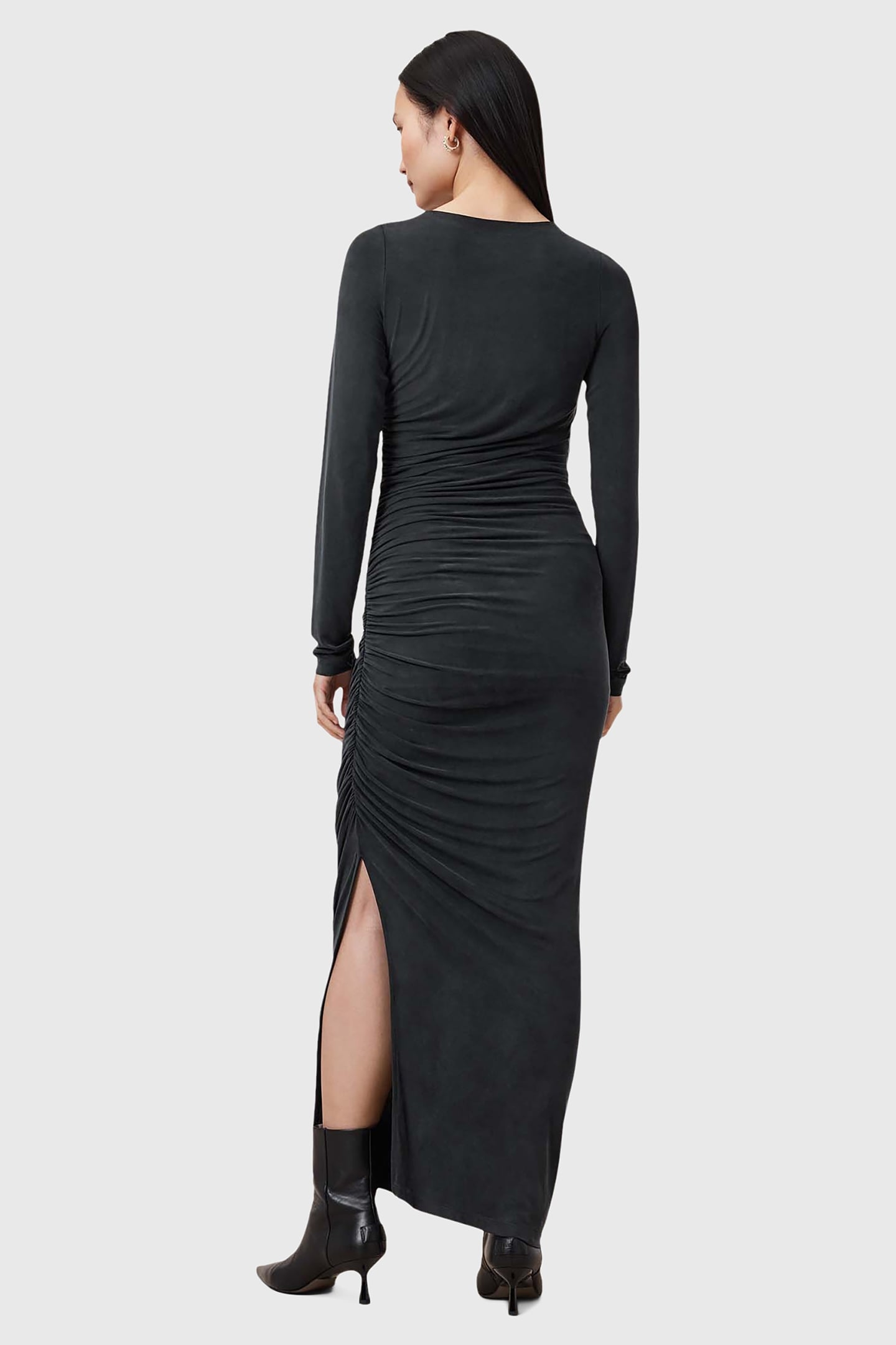 HANAKO CUPRO DRESS BLACK 2