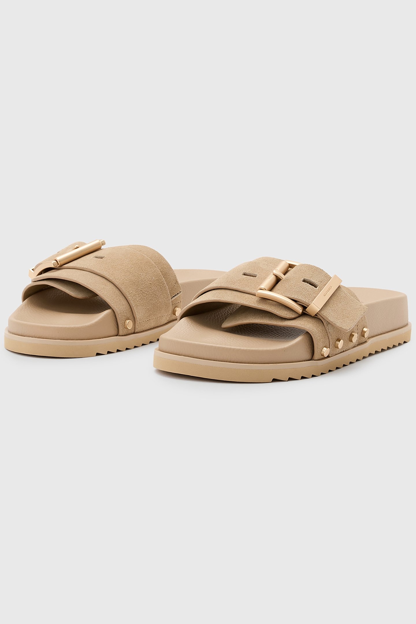 ELLIE STUD SLIDER SAND BROWN 2