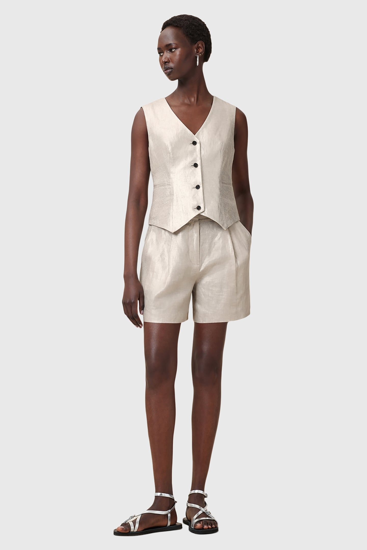 AVERIE WAISTCOAT SILVER GREY 3