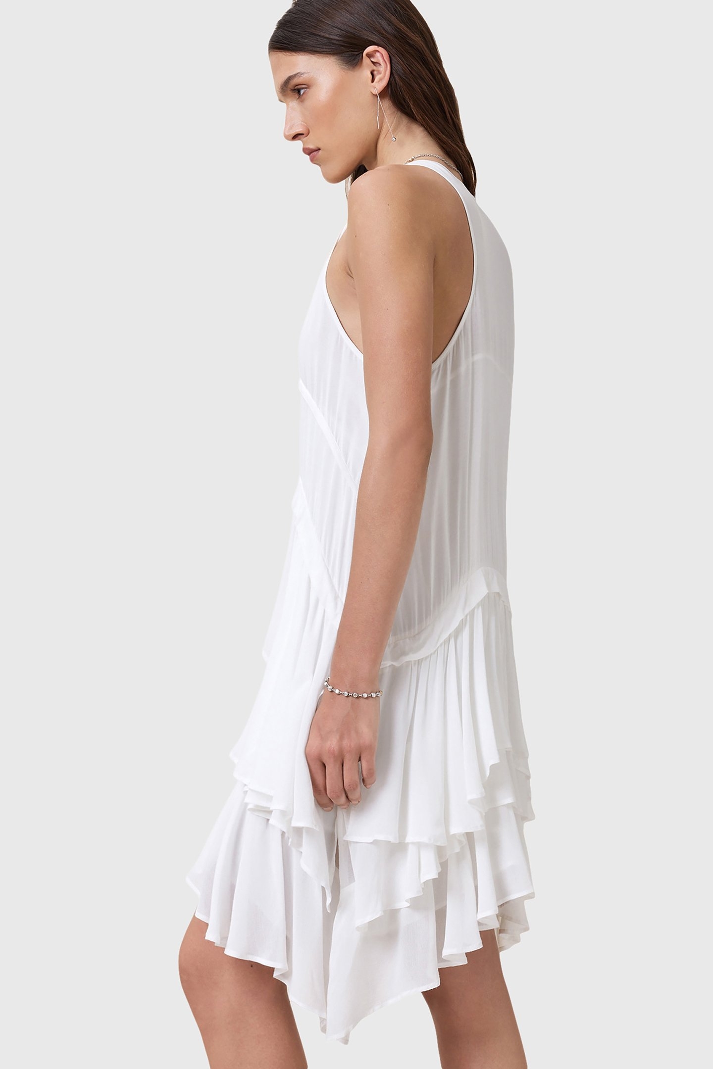 CAVARLY MINI DRESS OPTIC WHITE 5