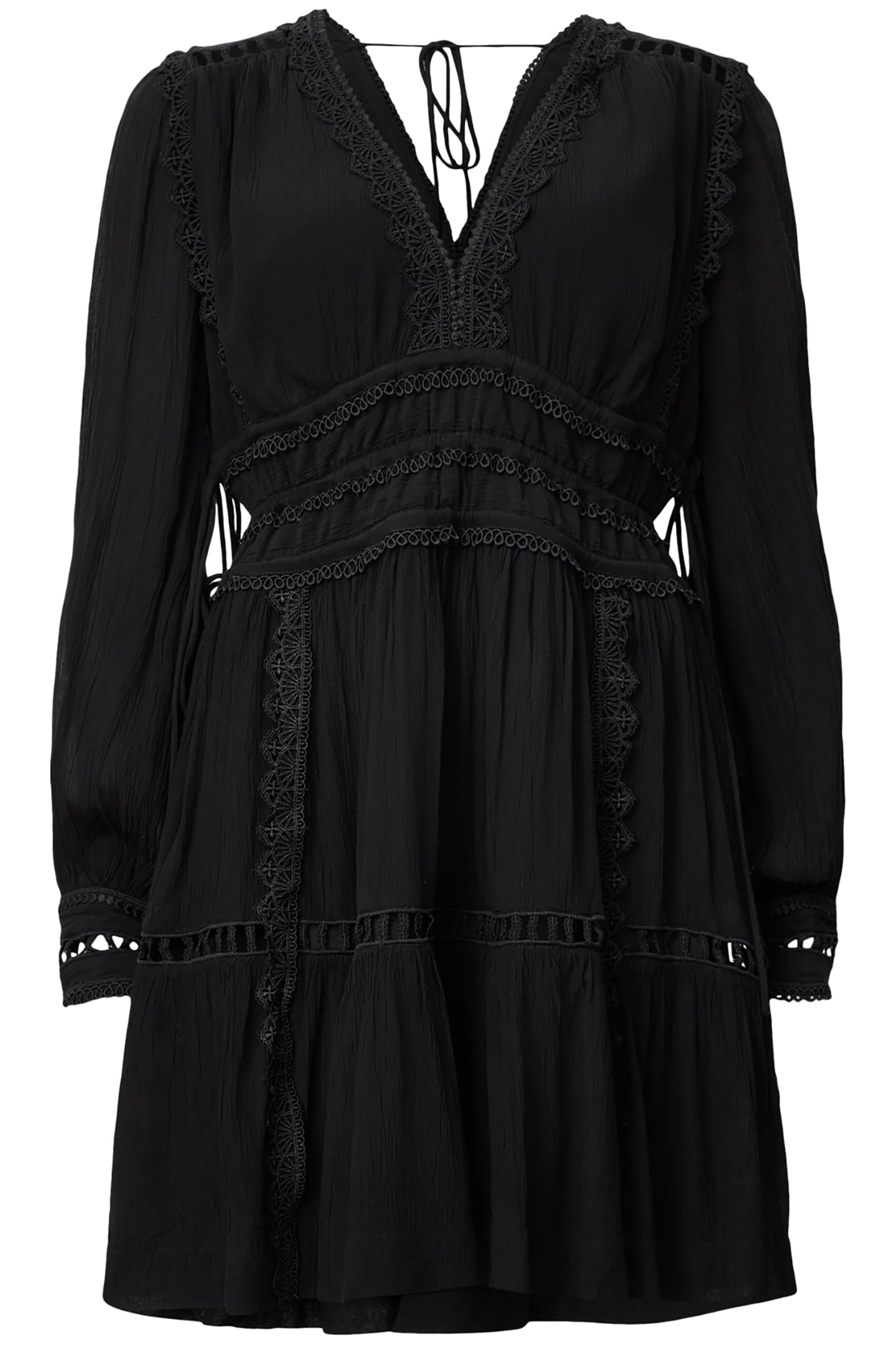 XANTHE LS MINI DRESS BLACK 2