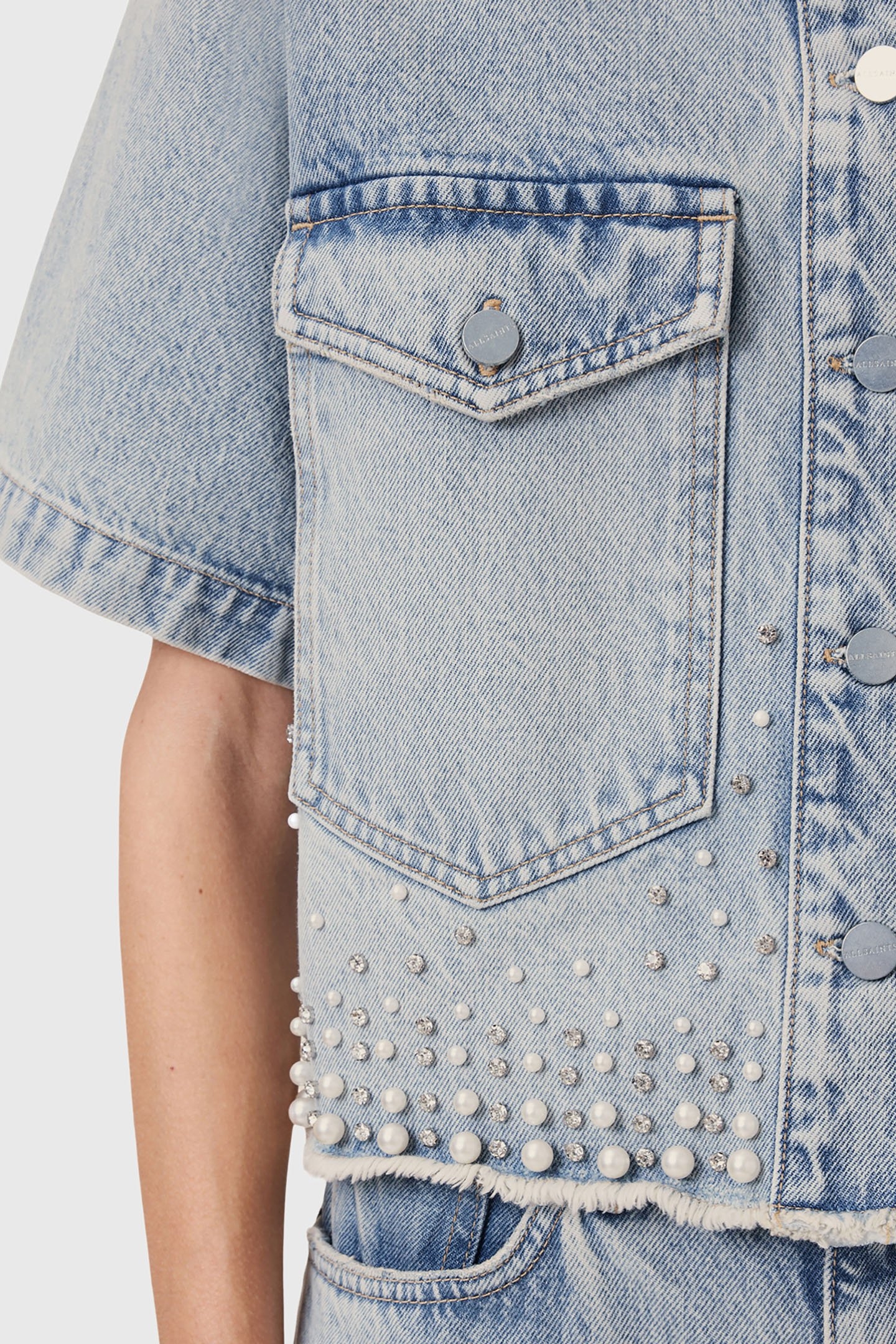 TOVE EMB SHIRT LIGHT INDIGO 7