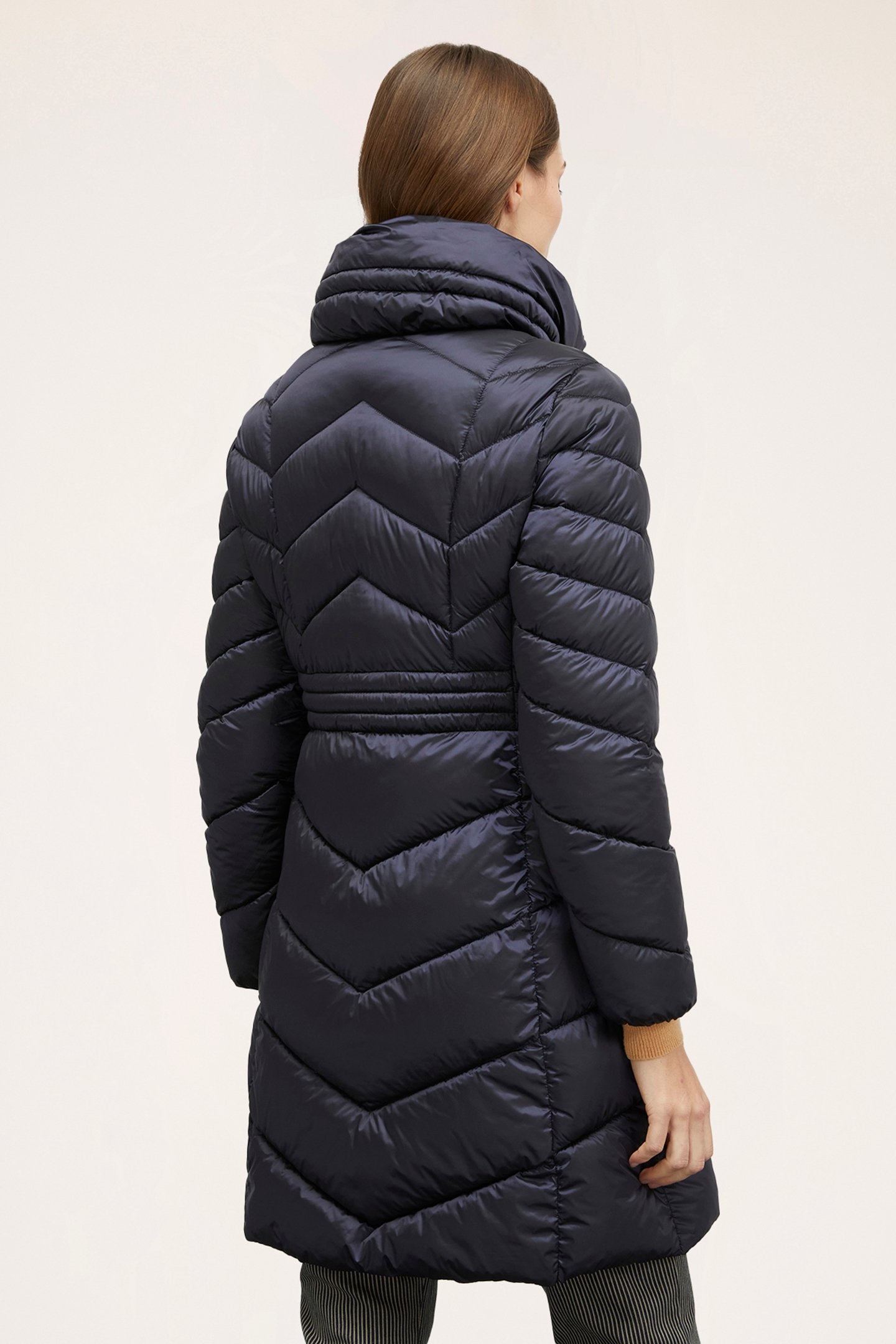 PADDED HIGH COLLAR JACKET BLUE 2