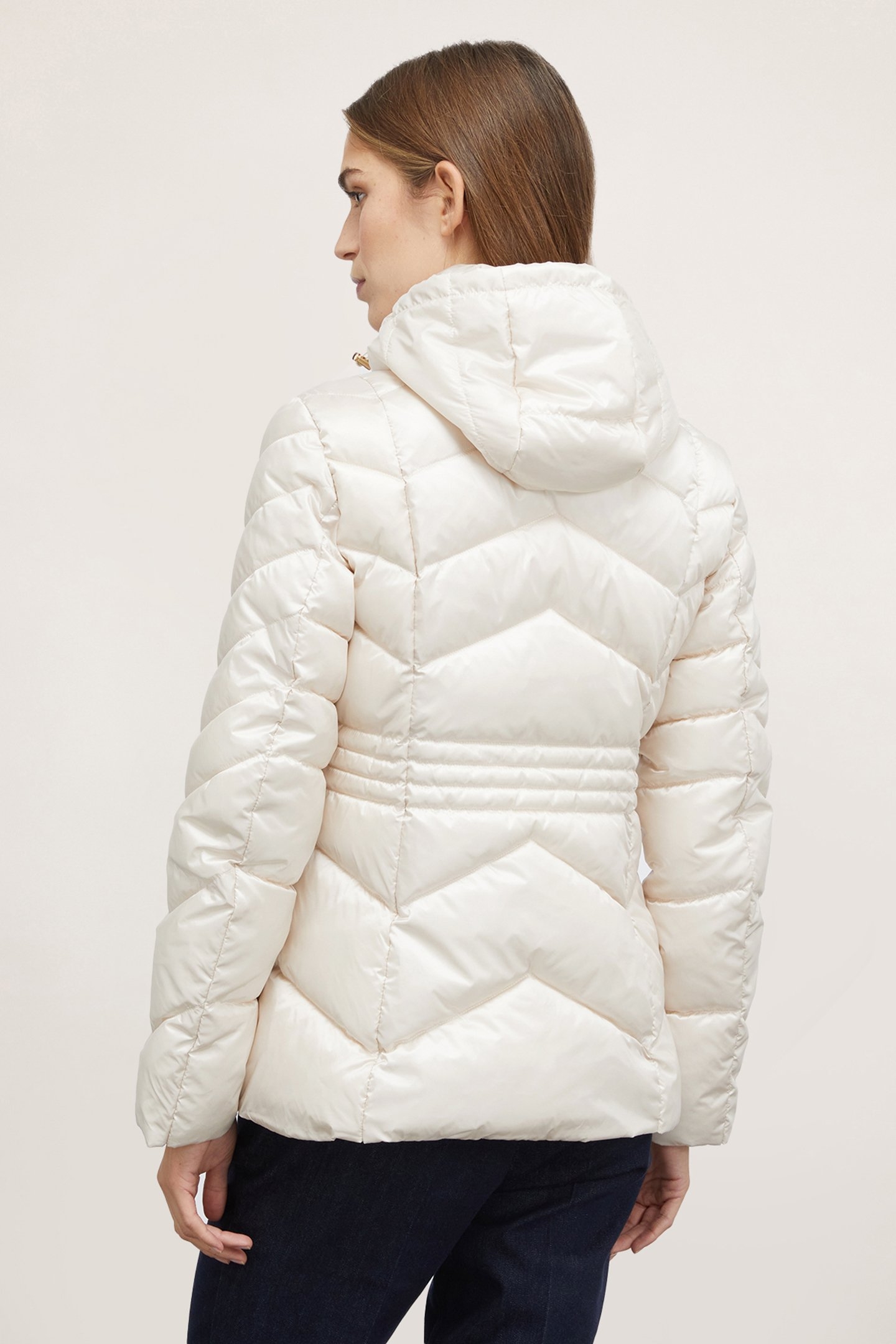 PADDED JACKET WITH HOOD WHITE 2
