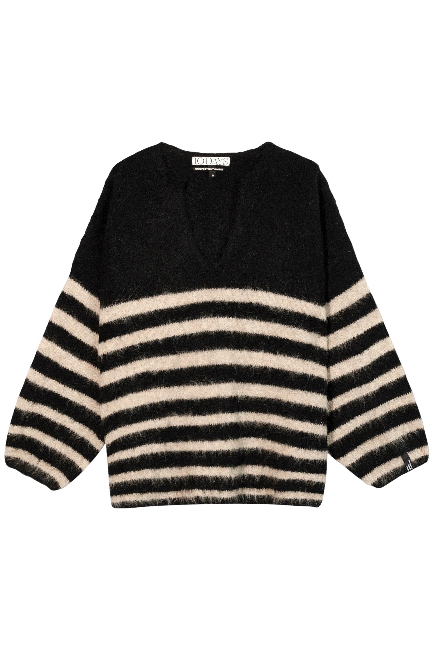 SOFT HAIRY SWEATER STRIPES 3064 4