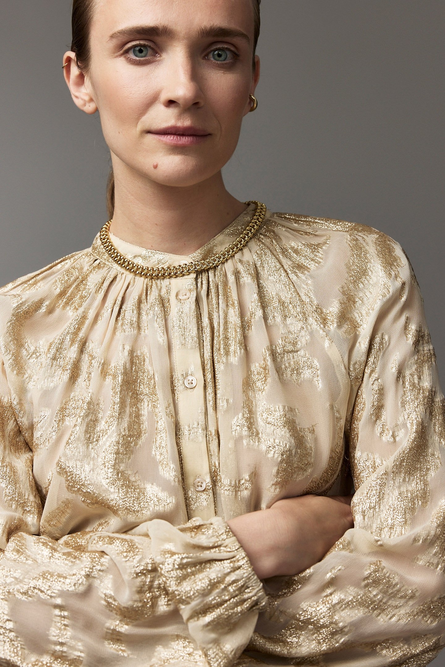 LOES BLOUSE OATMEAL 5