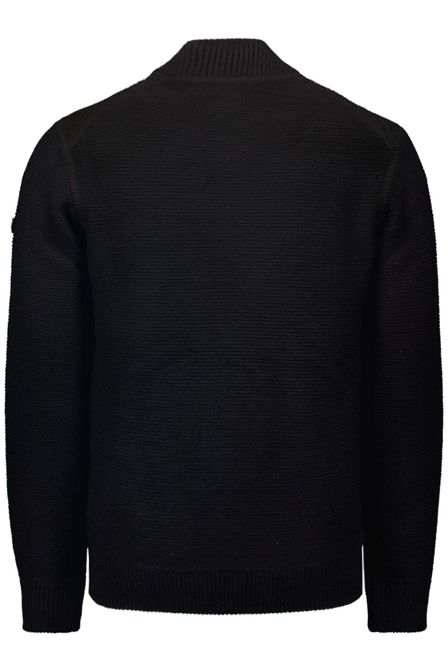 CARDIGAN BOMBER WITH WOOL BLACK 5