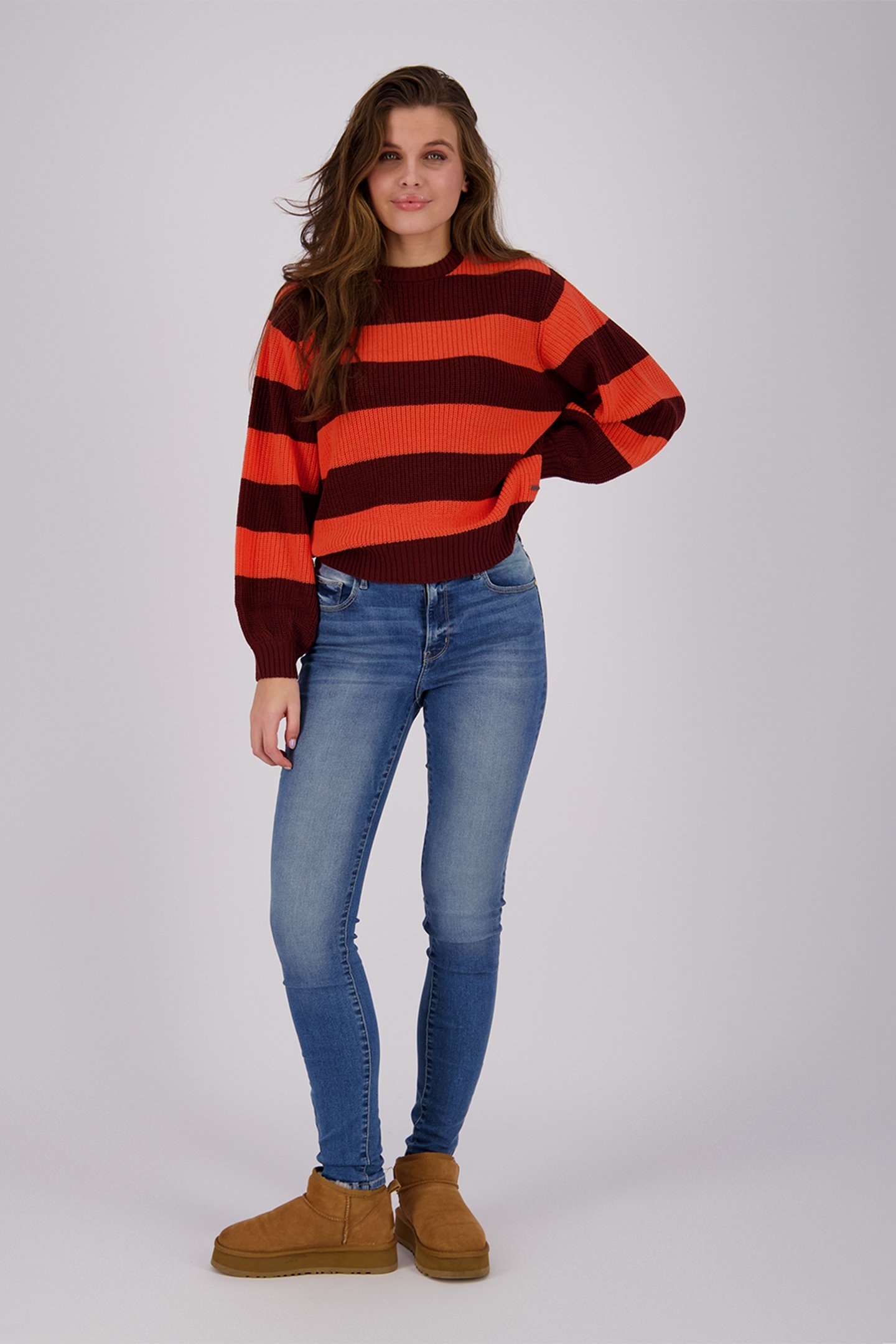 NAYELA SWEATERS SANGRIA RED 1