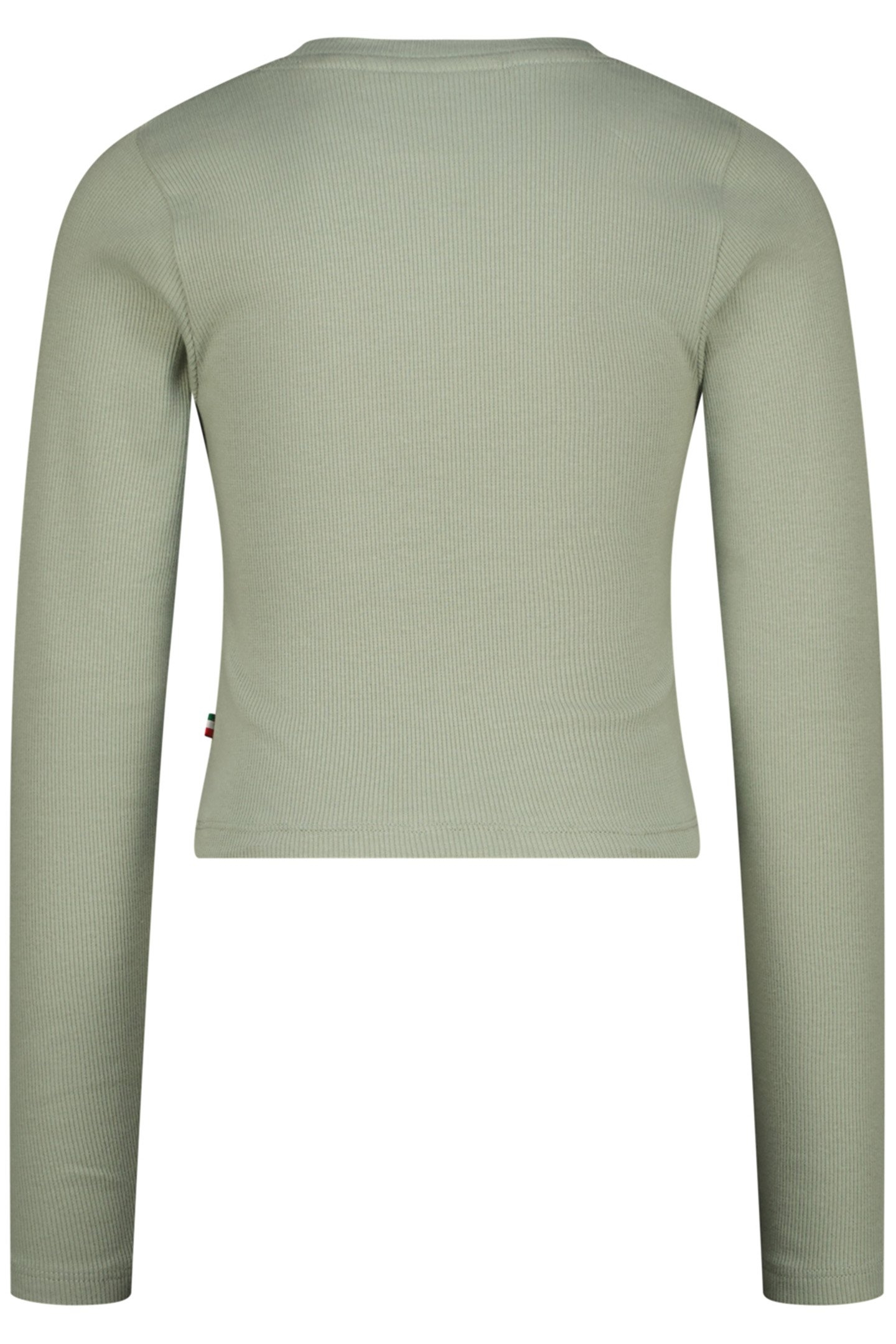 GIRLS G-BASIC-CROP RIB LONGSLEEVE SINGLET JADE GREEN 2