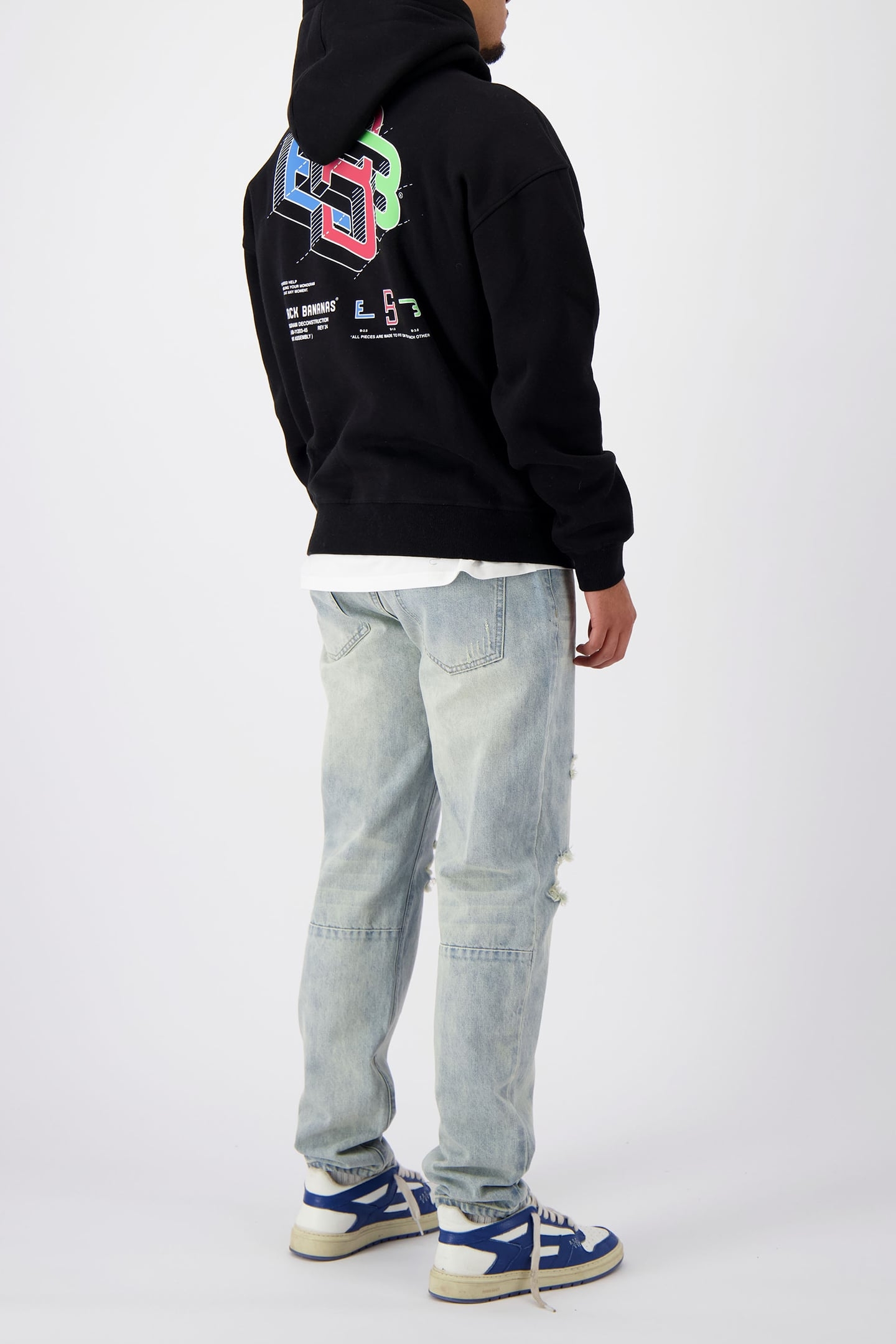 DECONSTRUCTION HOODIE BLACK 4