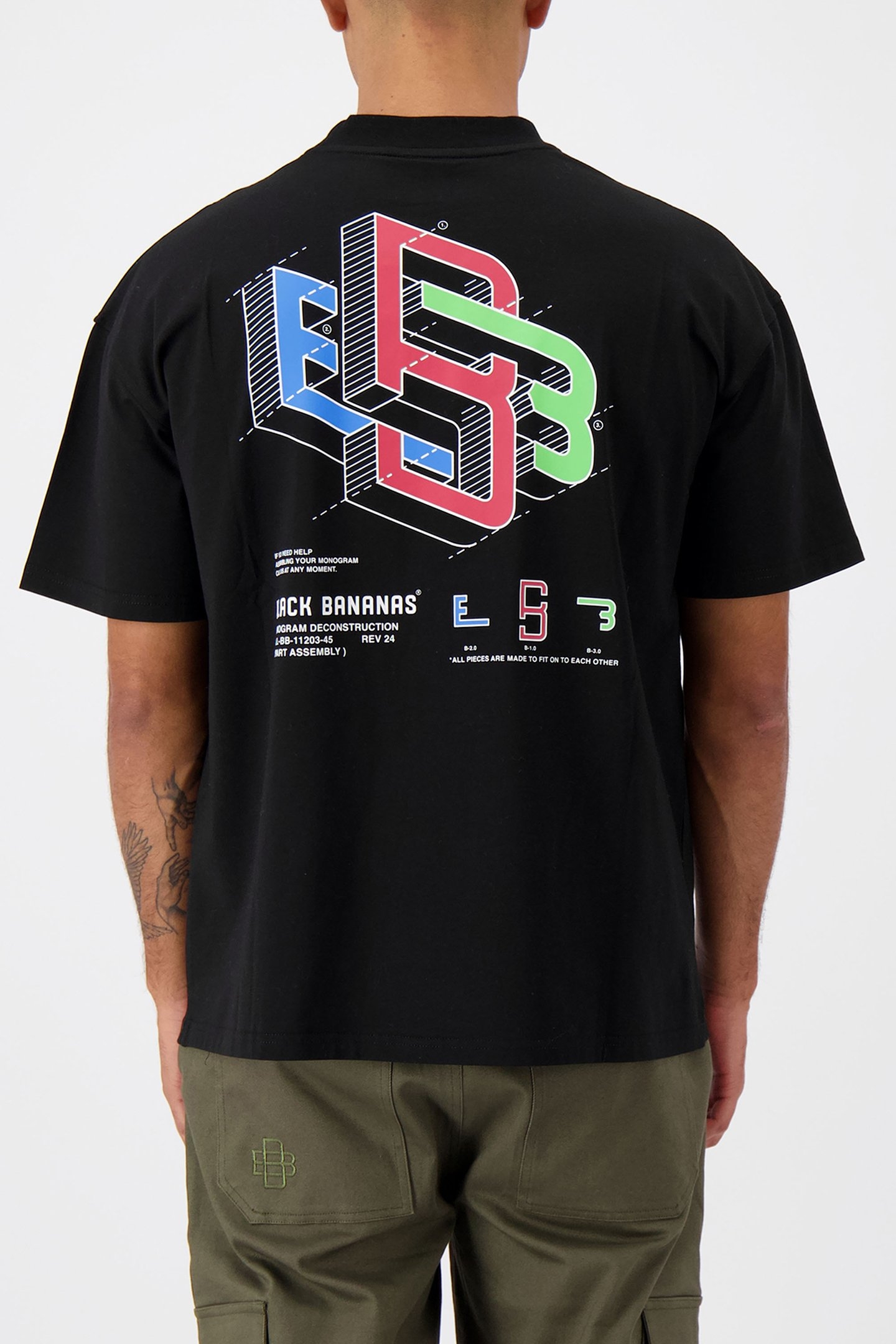 DECONSTRUCTION T-SHIRT BLACK 2