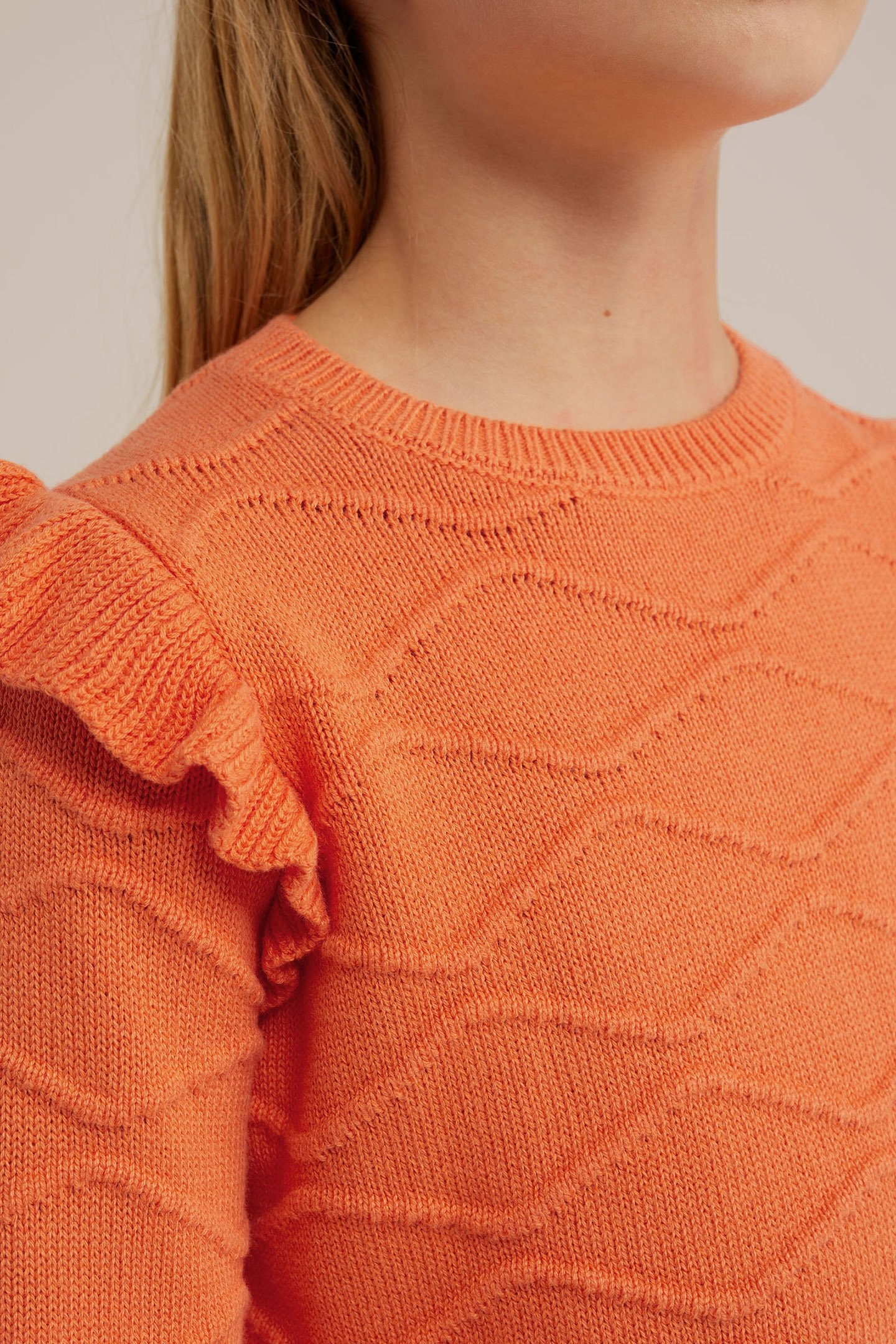 KNITTED PULLOVER CORAL PINK 5