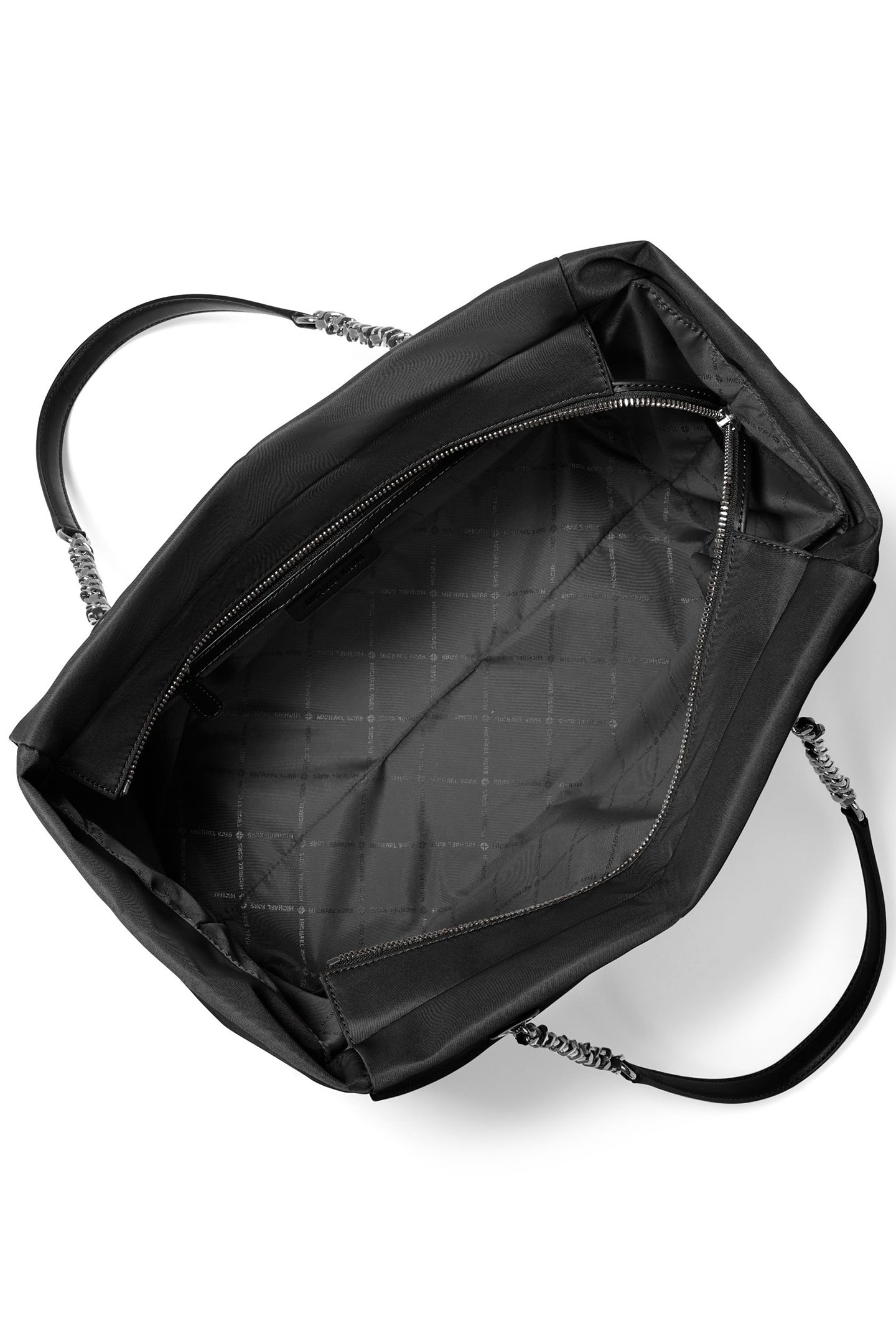 TOP ZIP TOTE BAG IN BLACK 3
