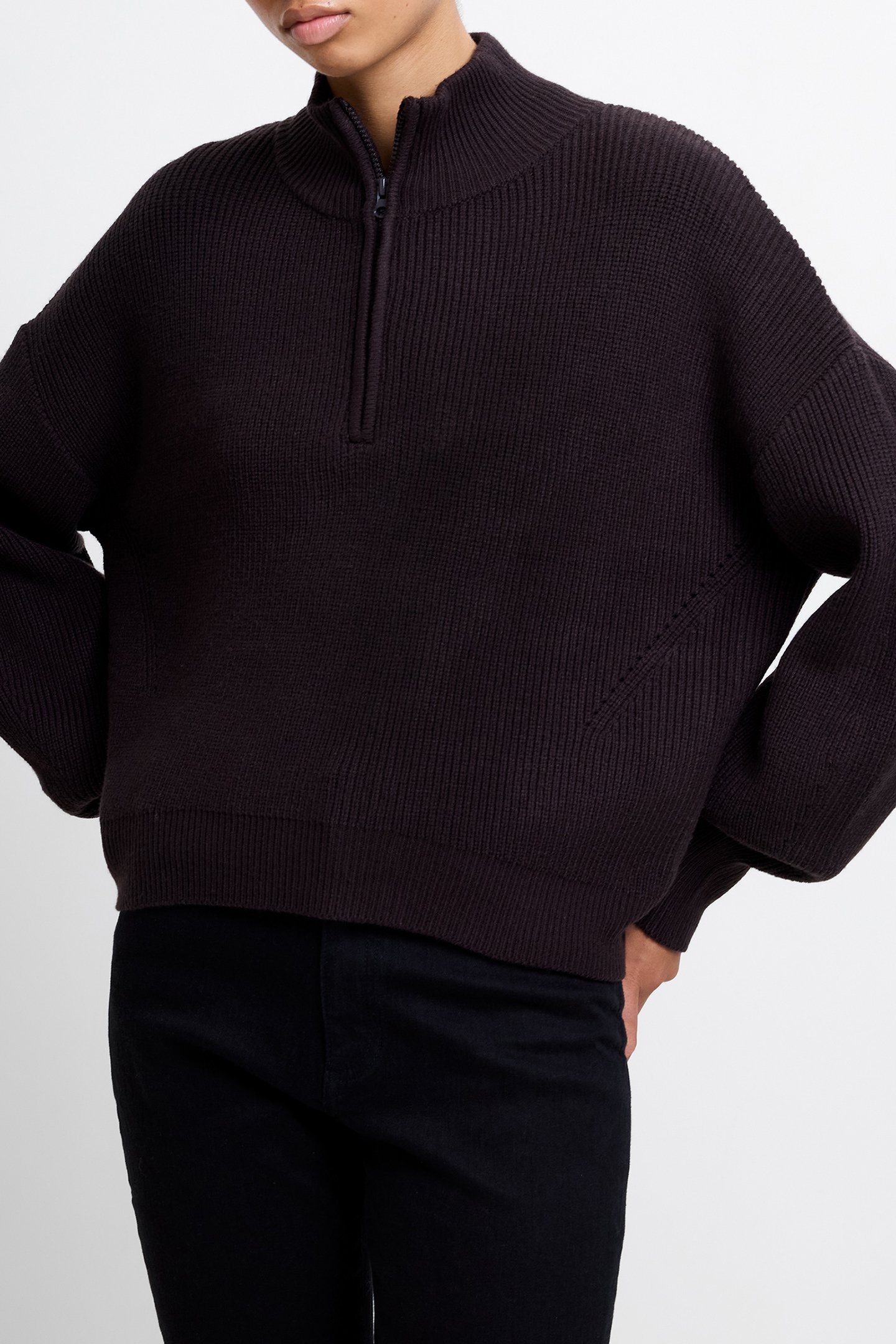 BABYSOFT HALF ZIP JUMPER CHOCOLATE GANACHE 4