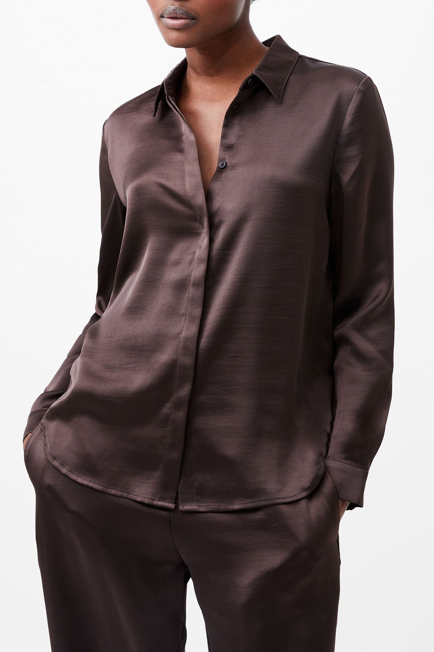SATIN SHIRT CHOCOLATE GANACHE 1