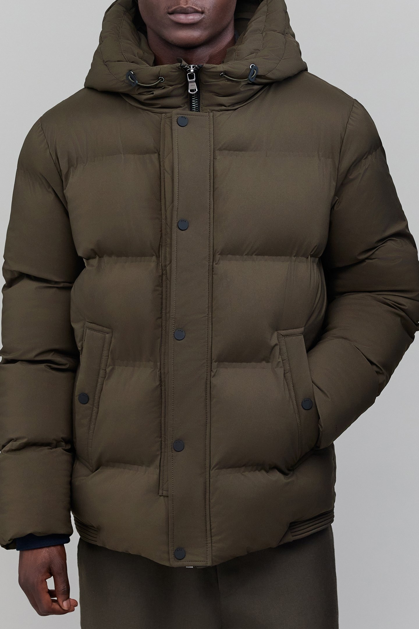DARK KHAKI QUILTED PADDED JACKET DARK KAKI 4