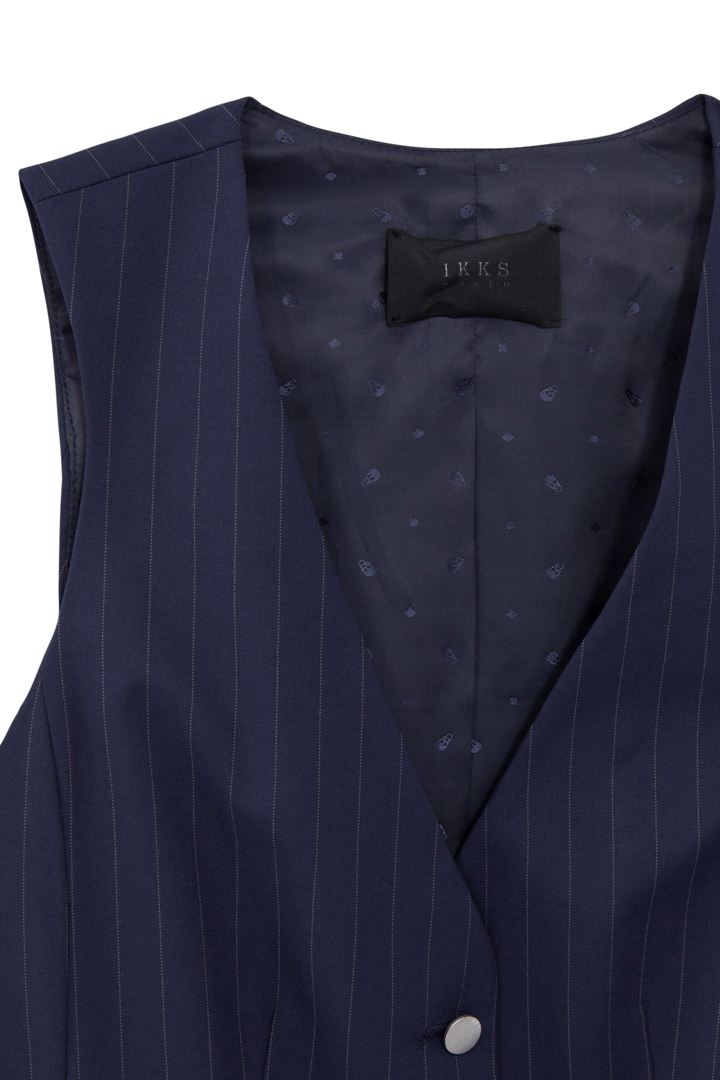 NAVY TENNIS STRIPE SUIT VEST NAVY 6