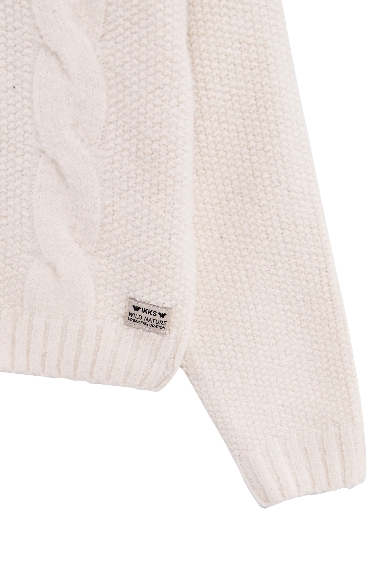 GIRL'S ECRU TURTLENECK KNIT SWEATER 4