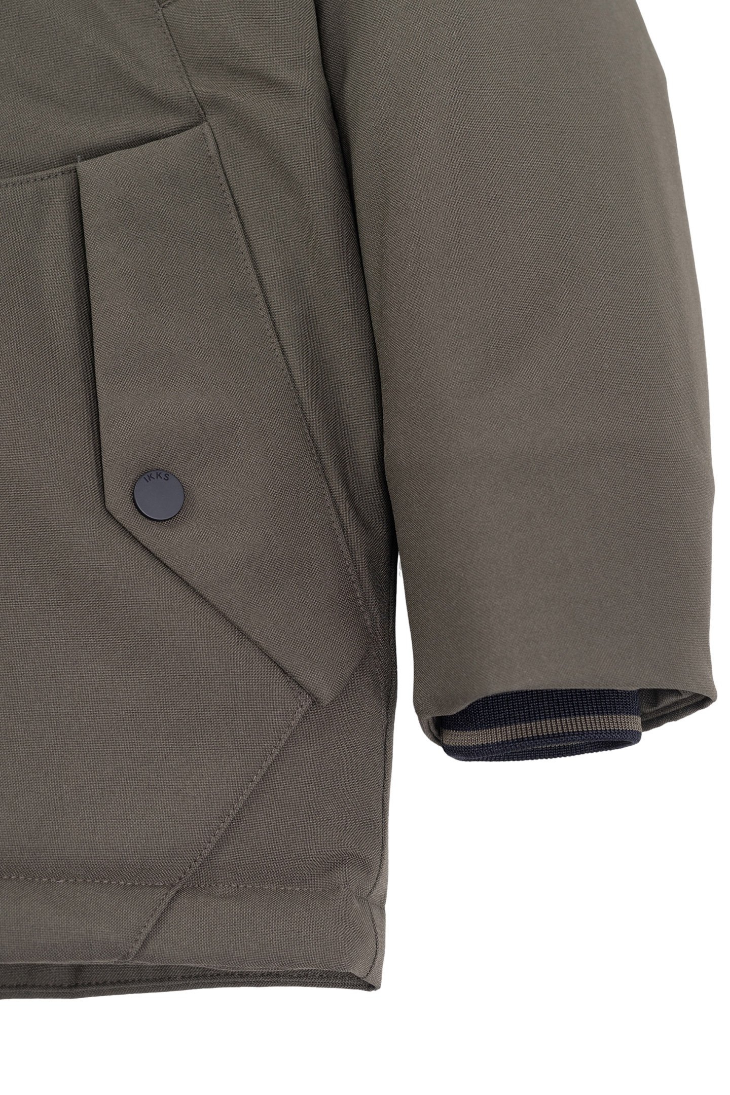 BOY'S 2-IN-1 KHAKI PARKA WITH BLACK QUILTED JACKET 6