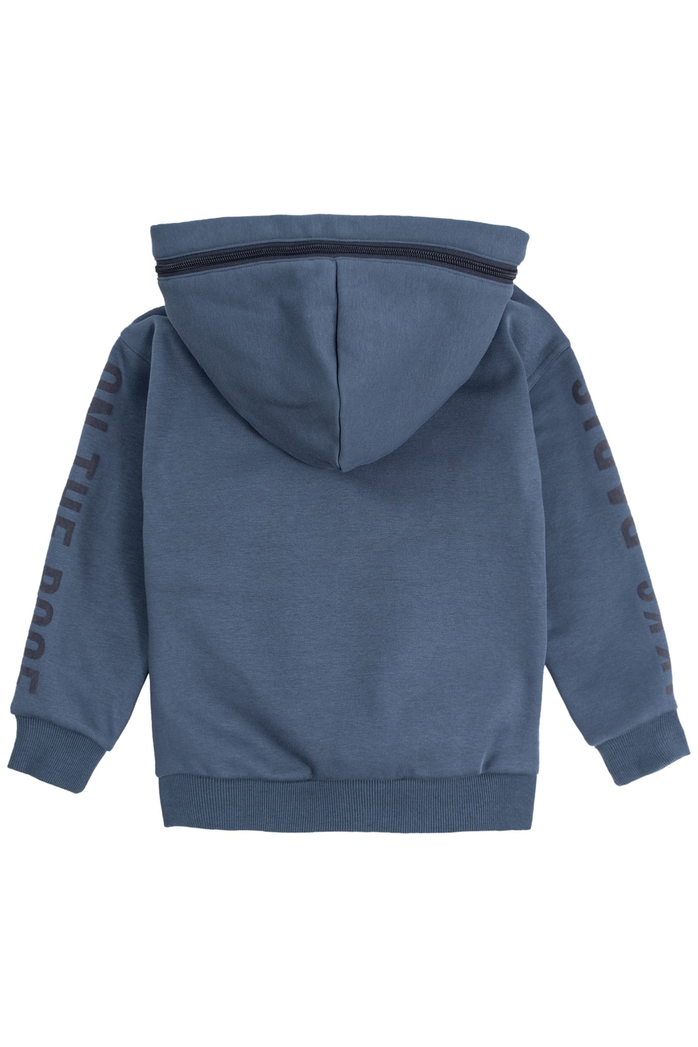 BOY'S BLUE ZIPPED HOODED CARDIGAN 2