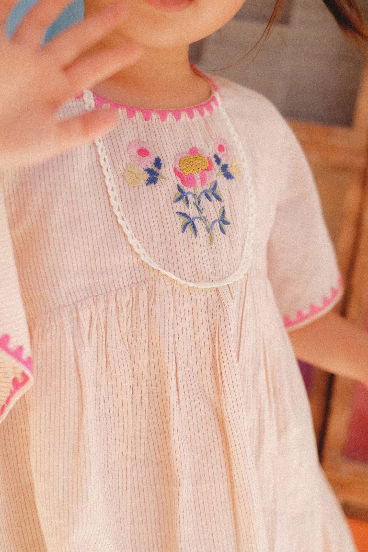 DRESS JOHANNA RASPBERRY STRIPES 3