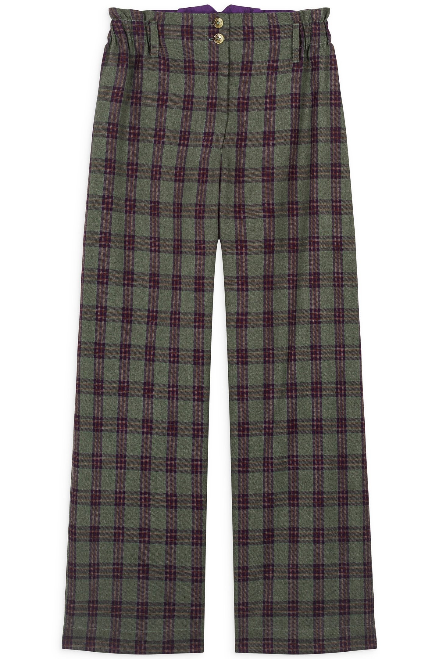 PANTS ABUELA GREEN TARTAN 3