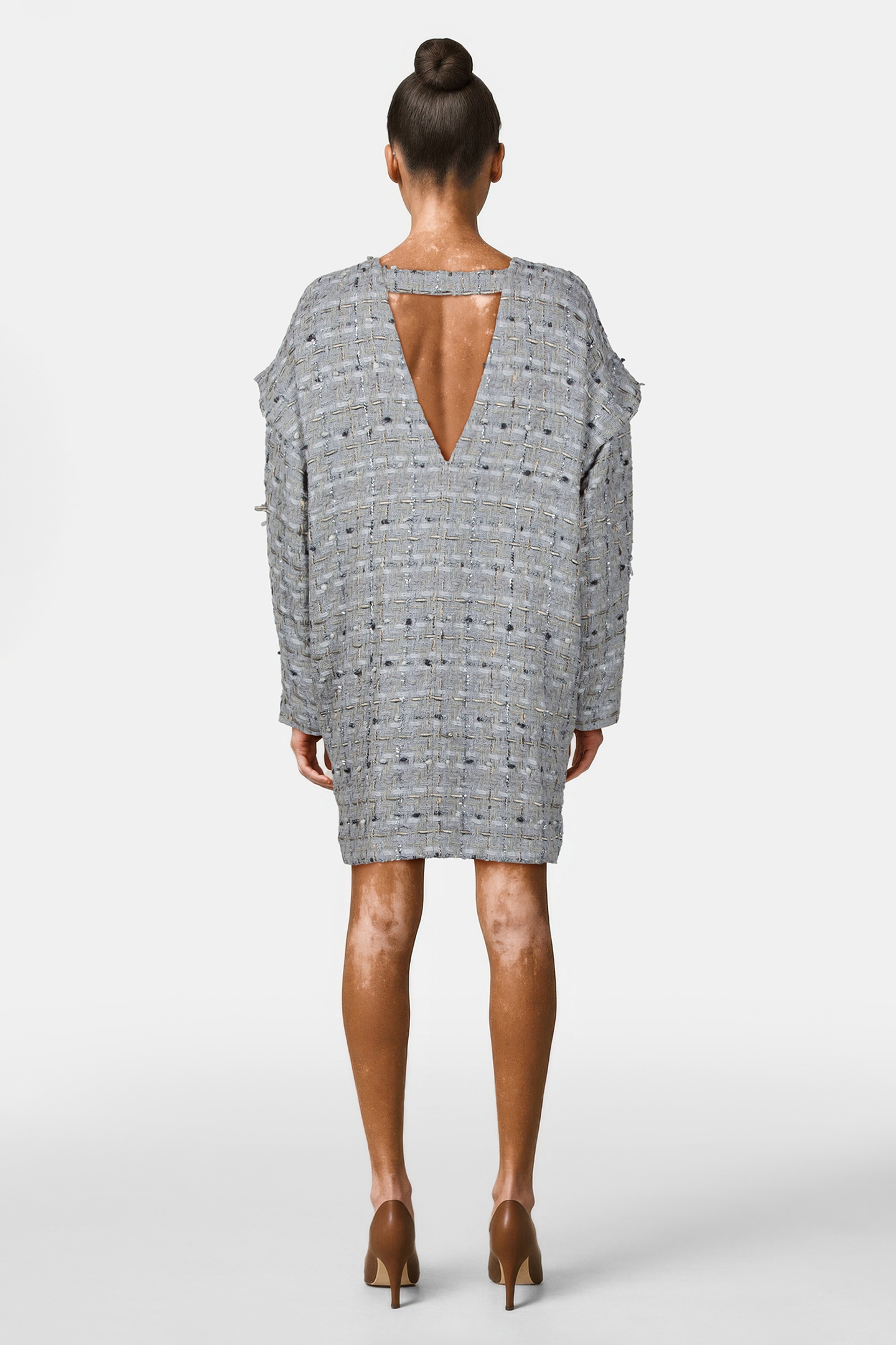 PACOL DRESS PEARL GREY 2