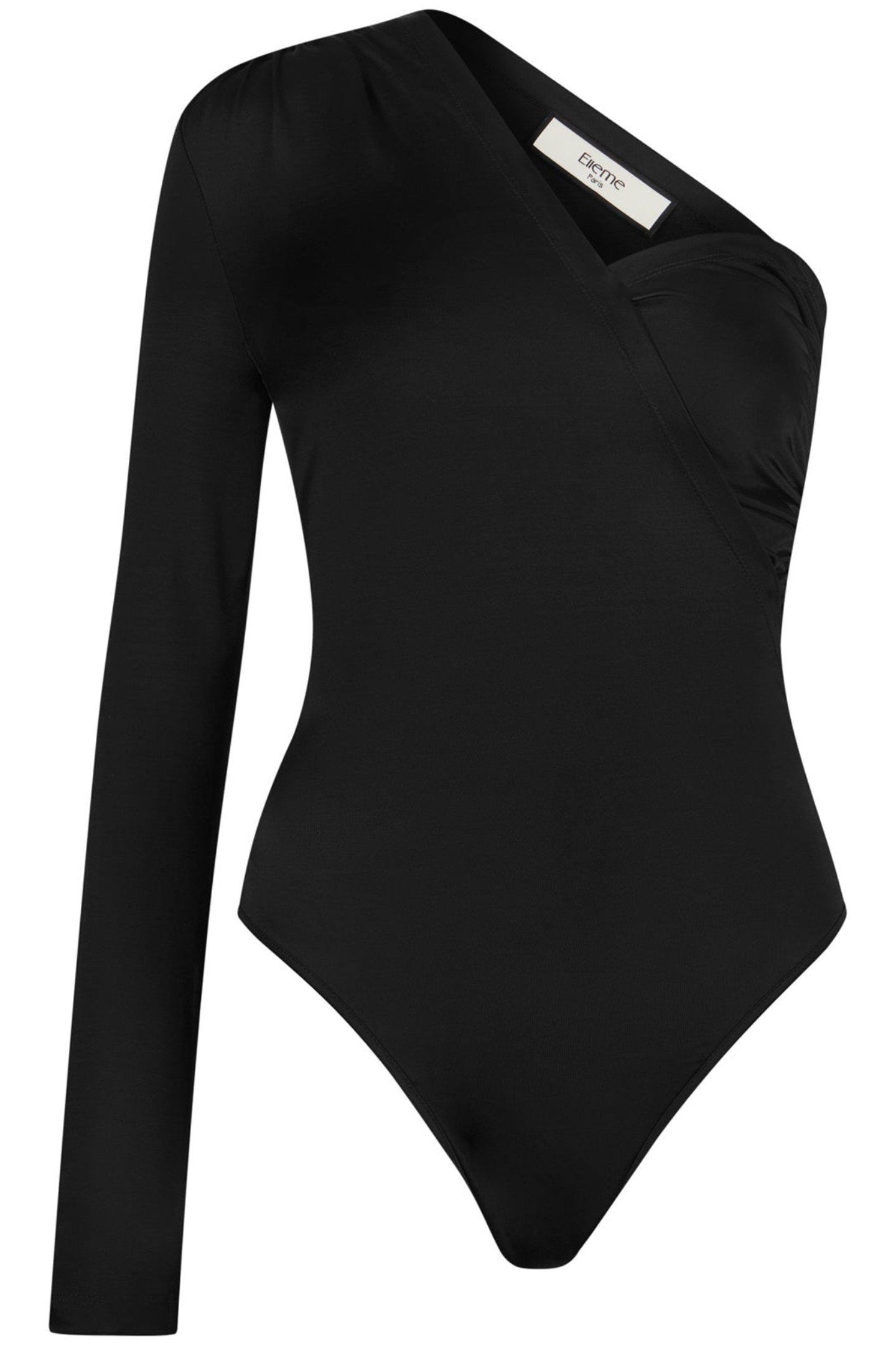 ASYMMETRICAL BODYSUIT BLACK 2