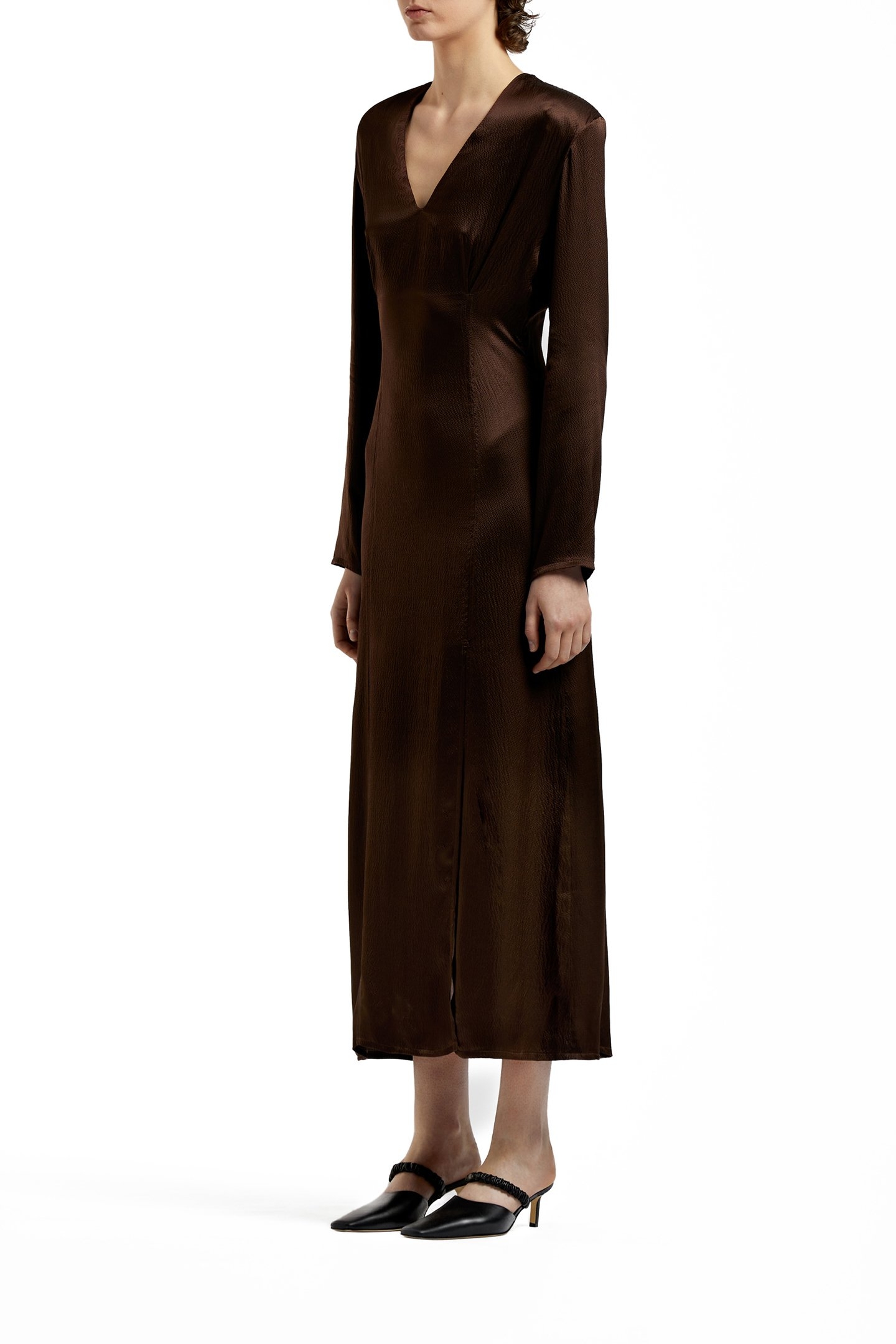 EVENING DRESS BROWN 3