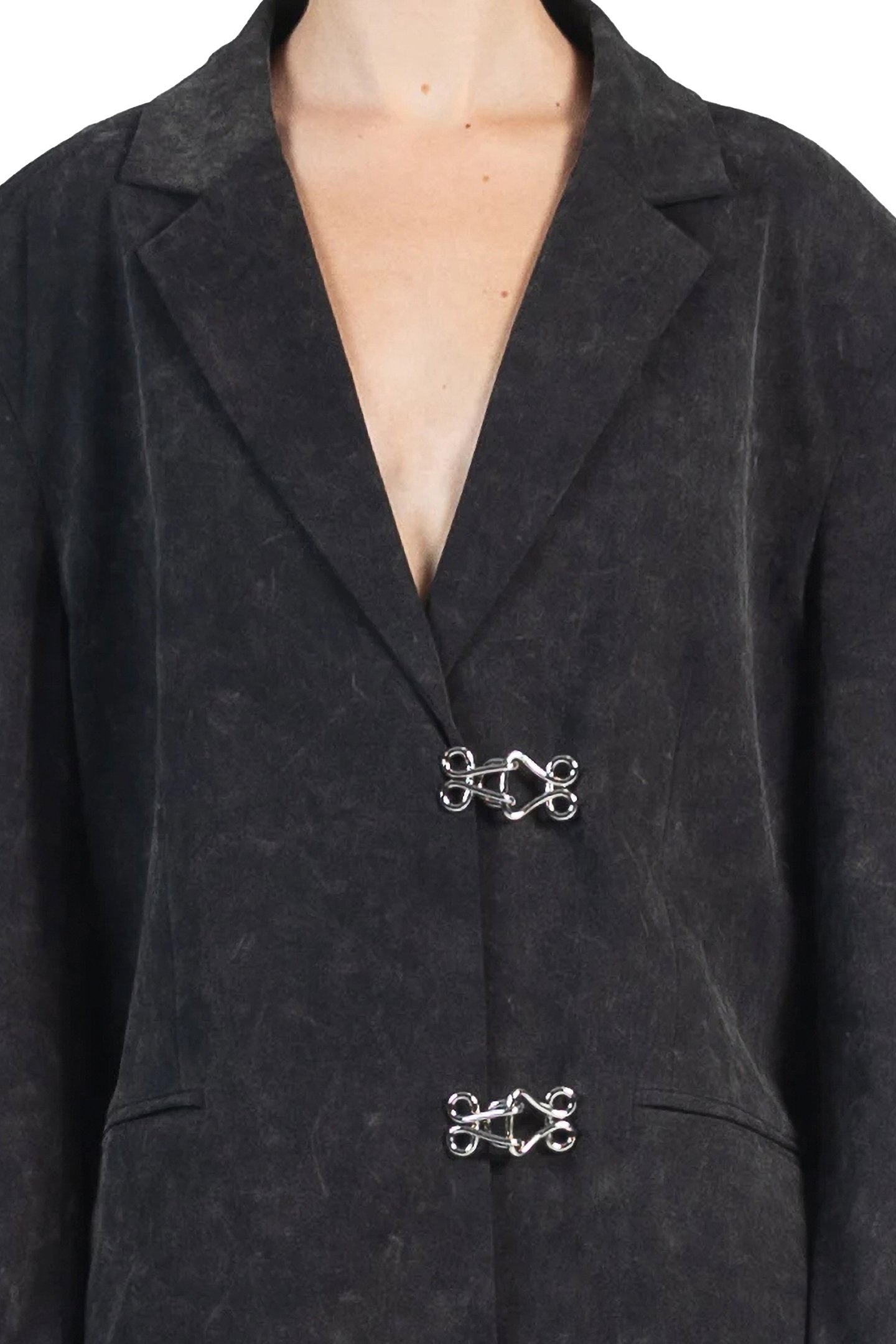 OVERSIZED TAILORED JACKET WASHED GREY 4