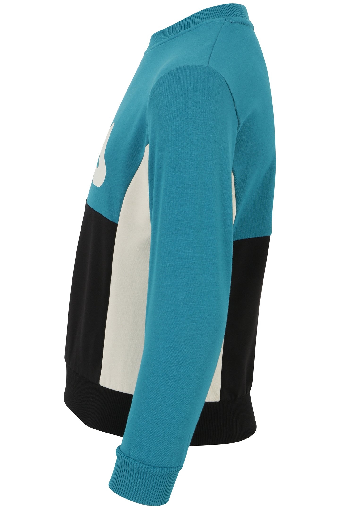 UNISEX LAMBERTSBERG BLOCKED CREW SWEAT EXOTIC PLUME-BLACK-AN 3