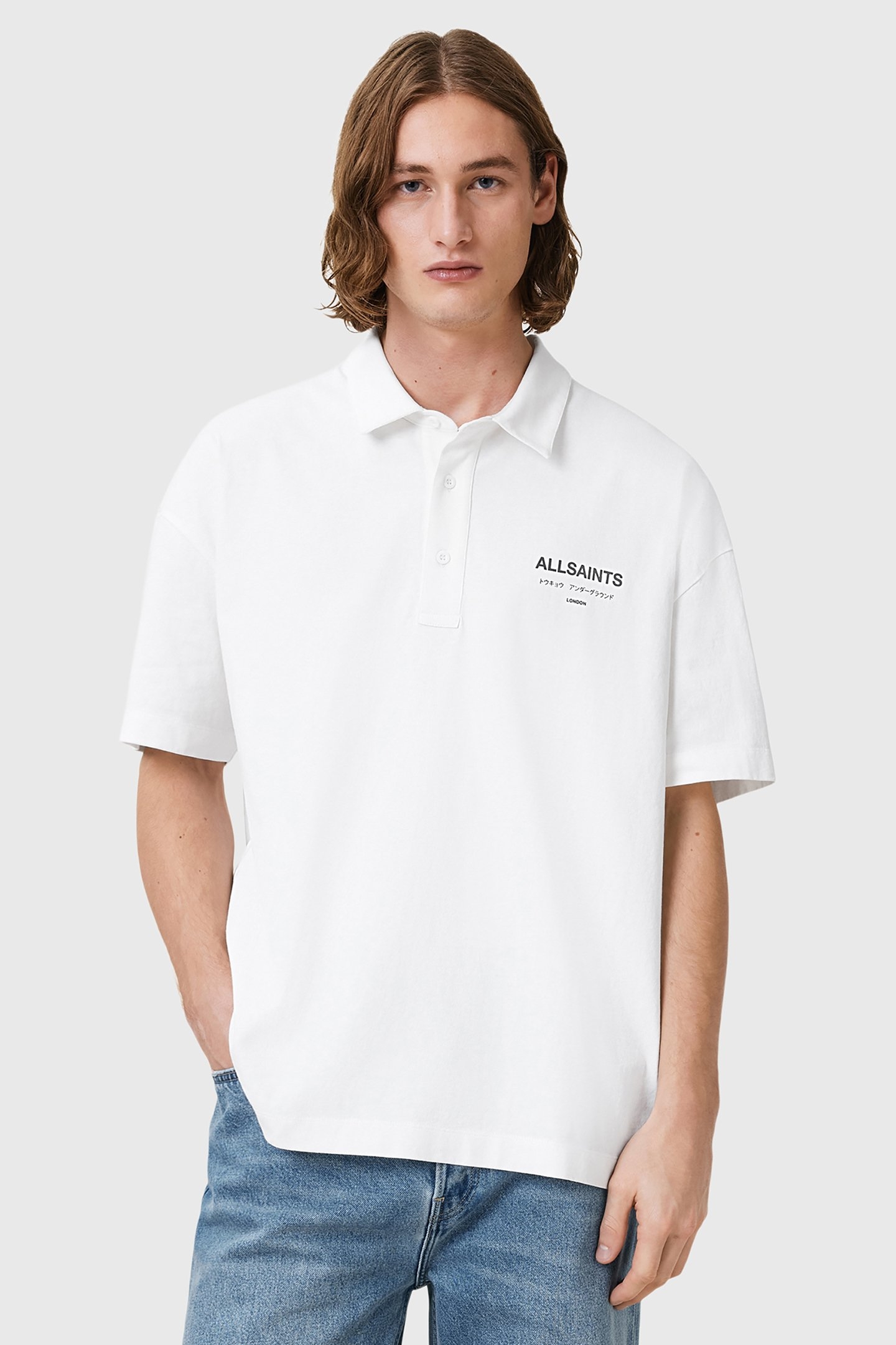UNDERGROUND SS POLO ASHEN WHITE 1